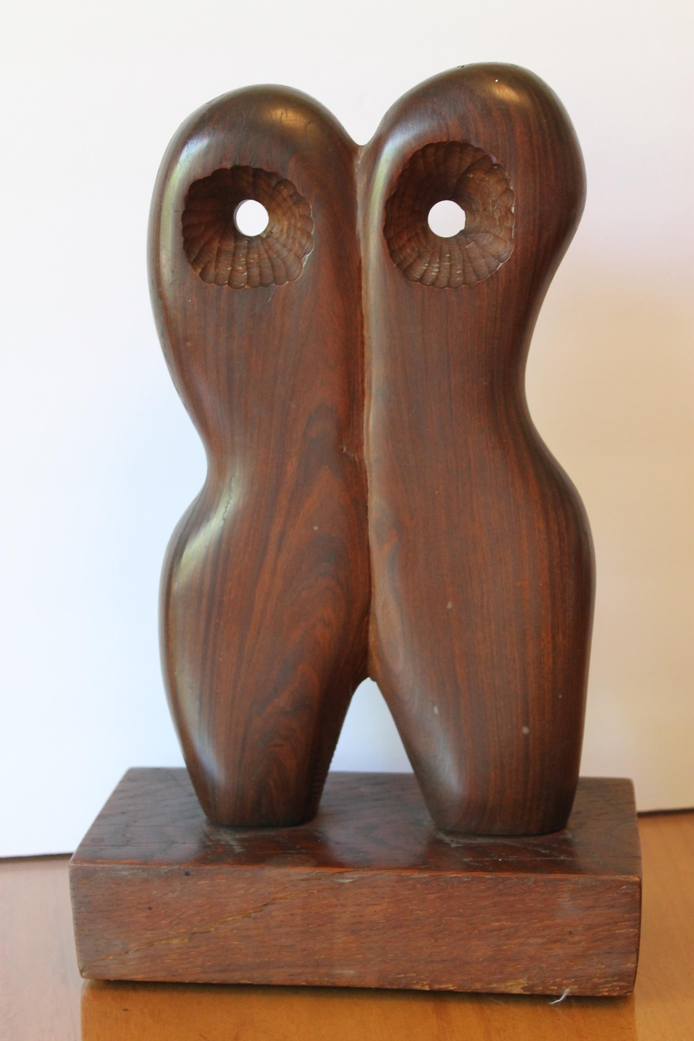 Late 20th Century Abstract Wood Sculpture