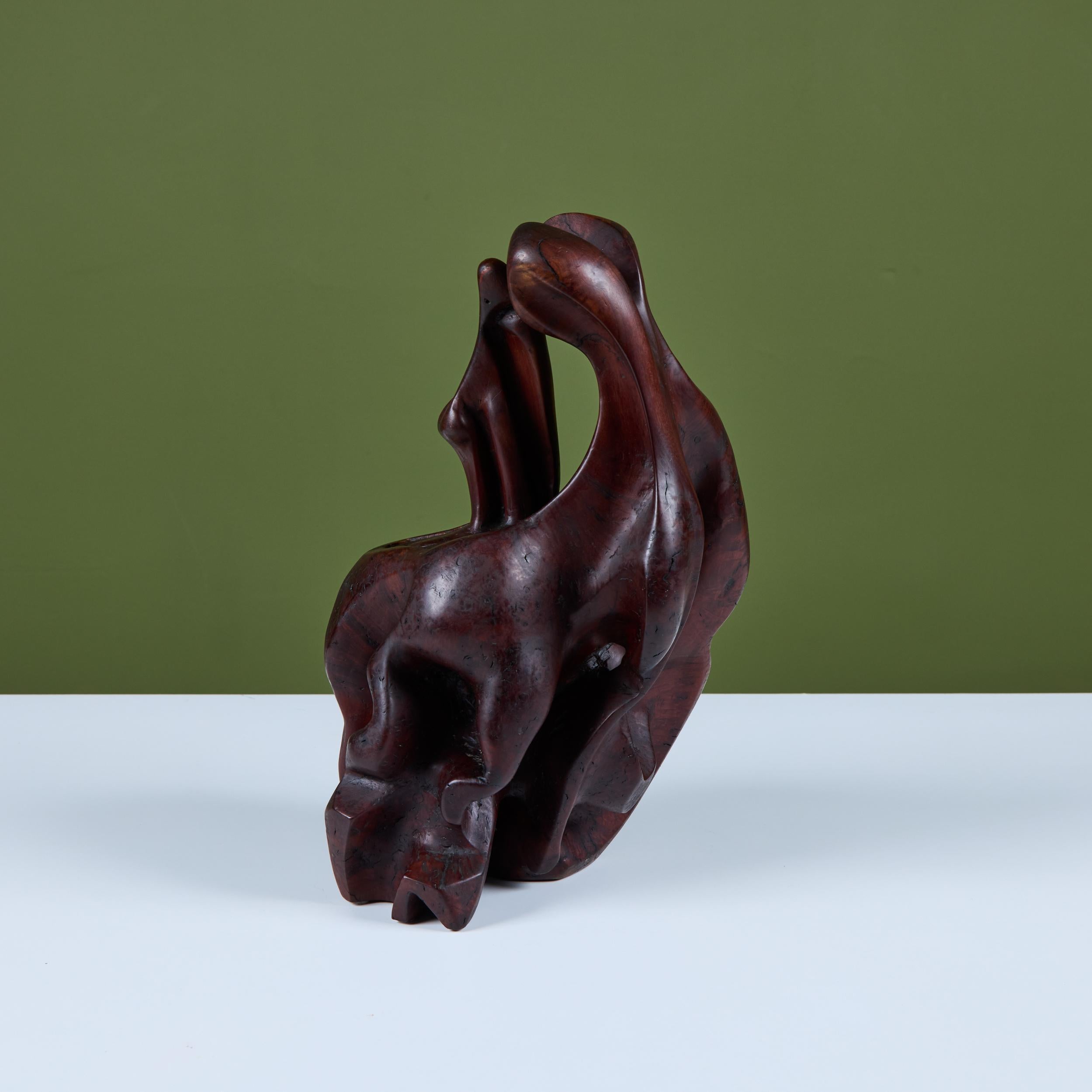 Abstrakte Holzskulptur (20. Jahrhundert) im Angebot