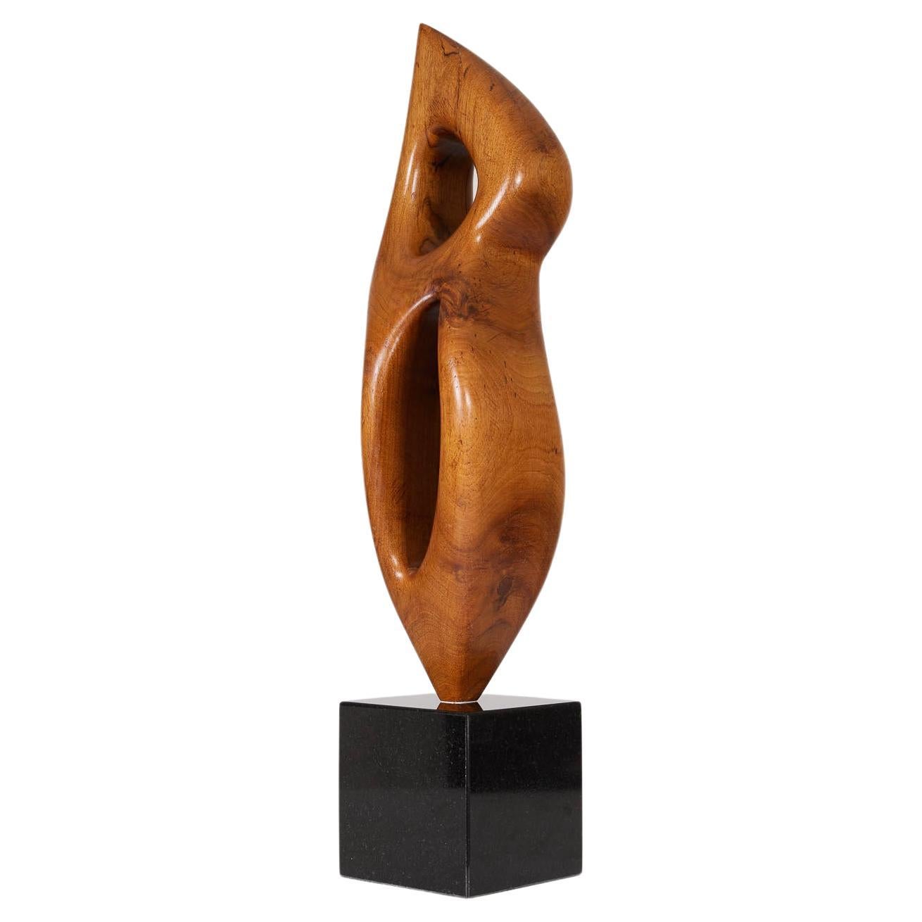  Sculpture abstraite en bois en vente