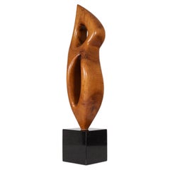 Vintage  Abstract wood sculpture