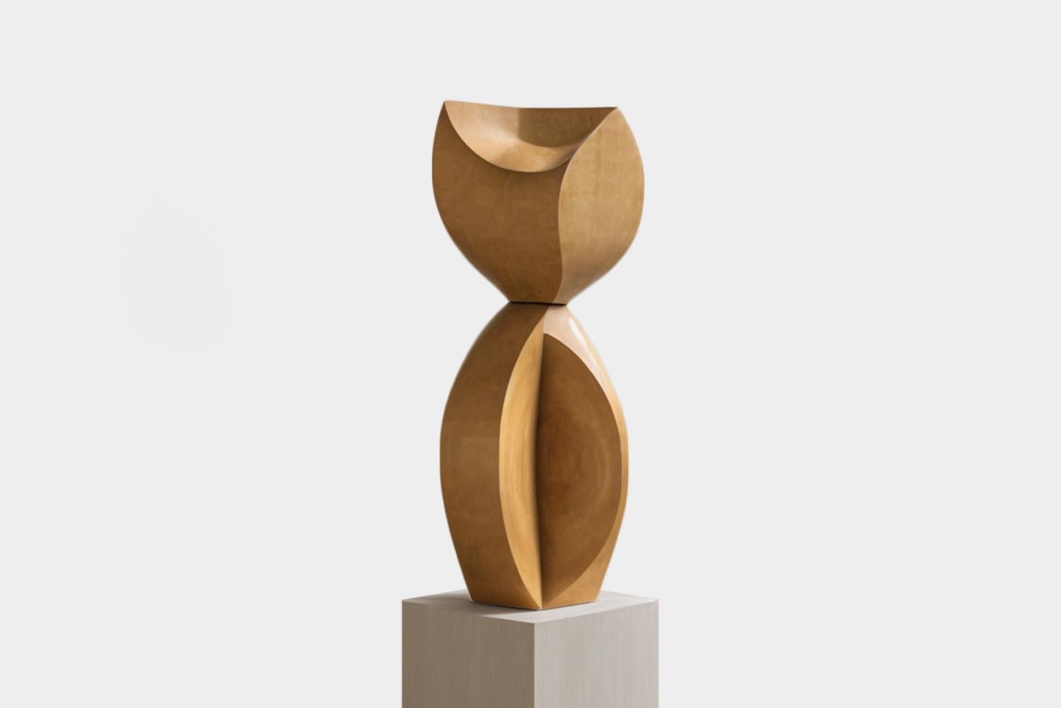 Mid-Century Modern Abstract Wood Sculpture in the Flair of Scandinavian Art For Sale