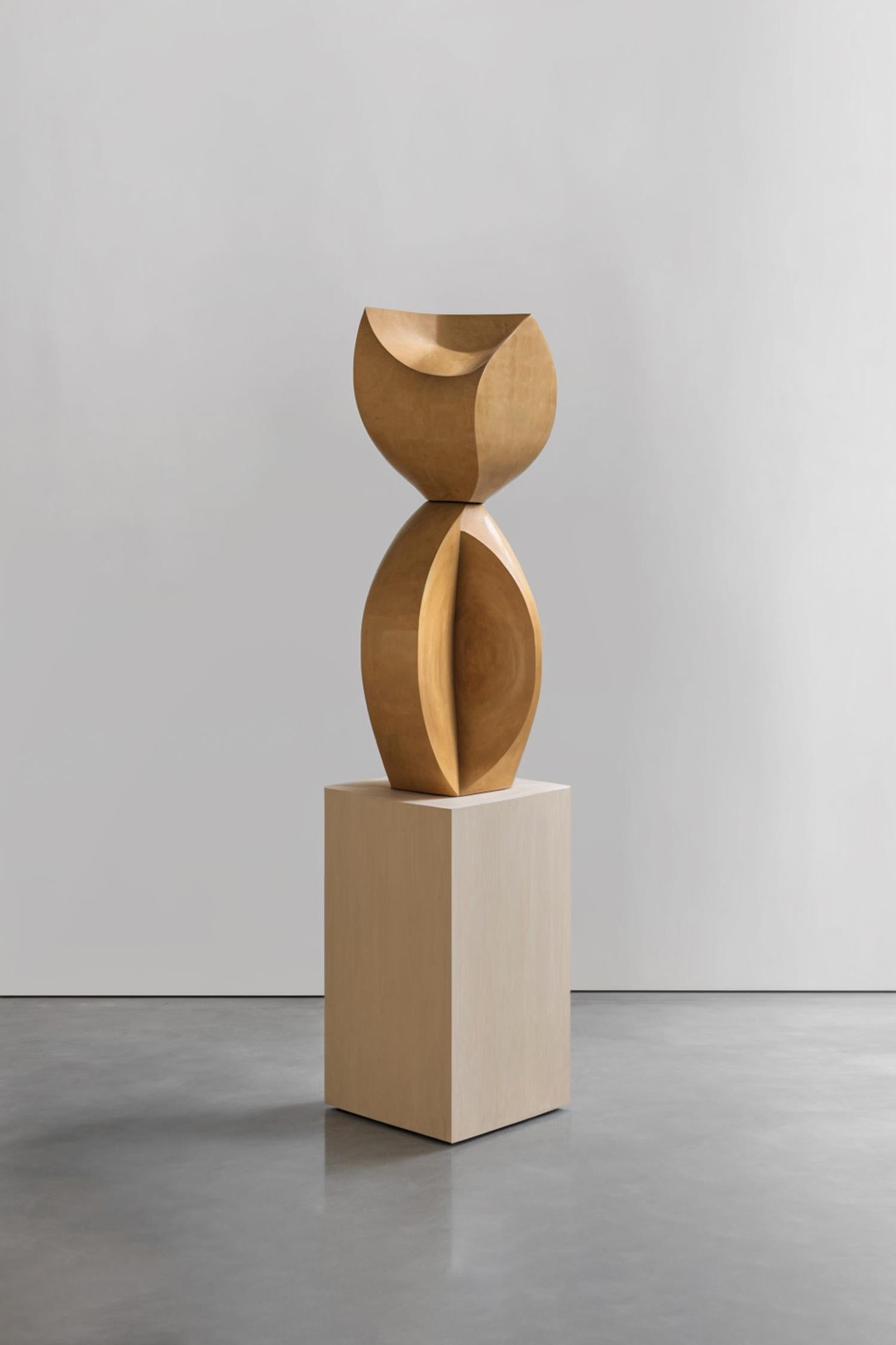 Mexican Abstract Wood Sculpture in the Flair of Scandinavian Art For Sale