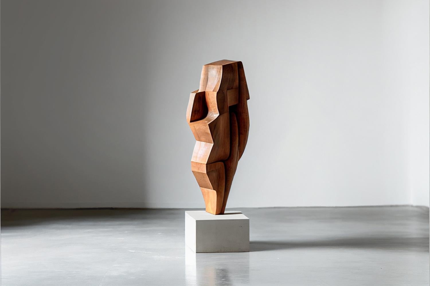 Mexicain Sculpture abstraite en Wood dans le style de l'art scandinave, Unseen Force en vente