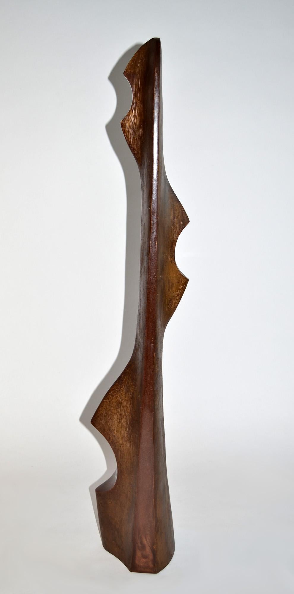 Modern Abstract Sculpture Like Brancusi, Signed Adriano Tolomei, Italy, 1970's For Sale