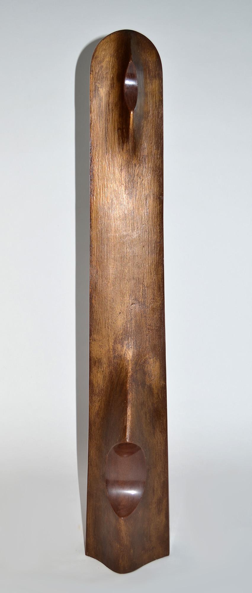 Carved Abstract Sculpture Like Brancusi, Signed Adriano Tolomei, Italy, 1970's For Sale