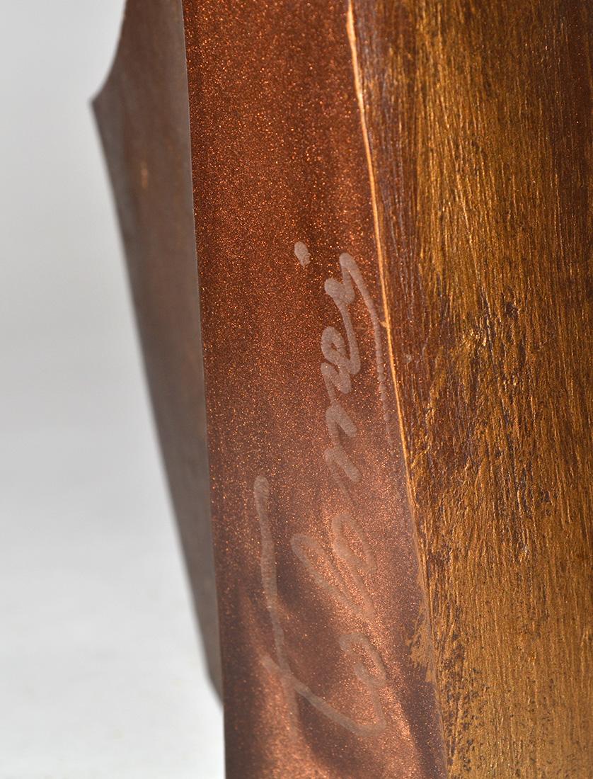 Abstract Sculpture Like Brancusi, Signed Adriano Tolomei, Italy, 1970's In Good Condition For Sale In Fort Lauderdale, FL