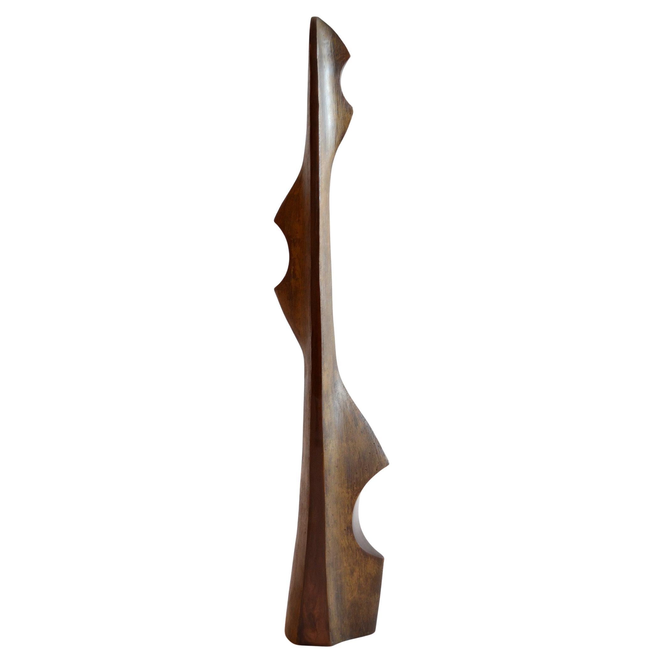 Abstract Sculpture Like Brancusi, Signed Adriano Tolomei, Italy, 1970's