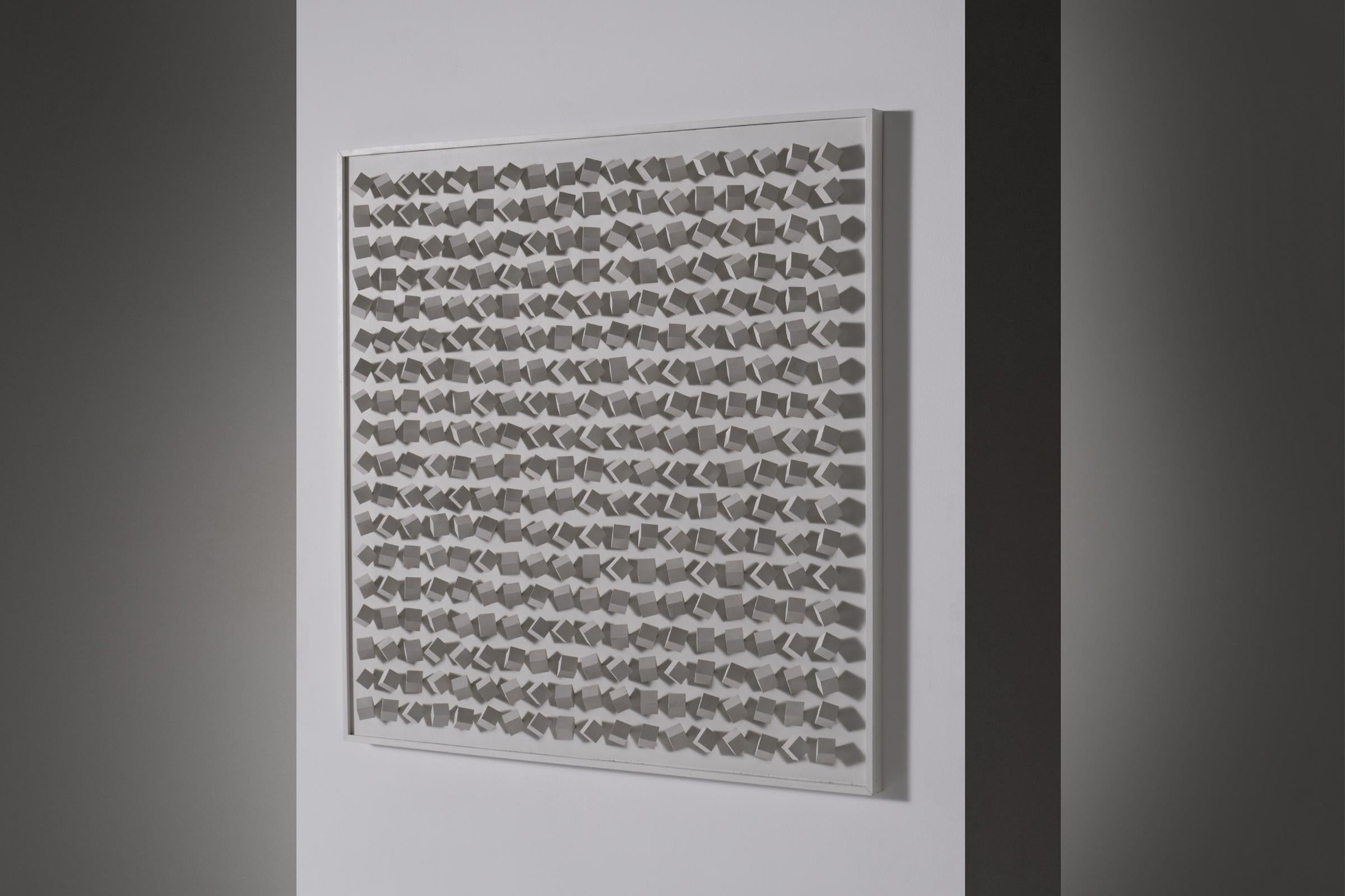 Abstraktes Holzkunstwerk von Hedda Willem Buijs, 1966 im Angebot 2