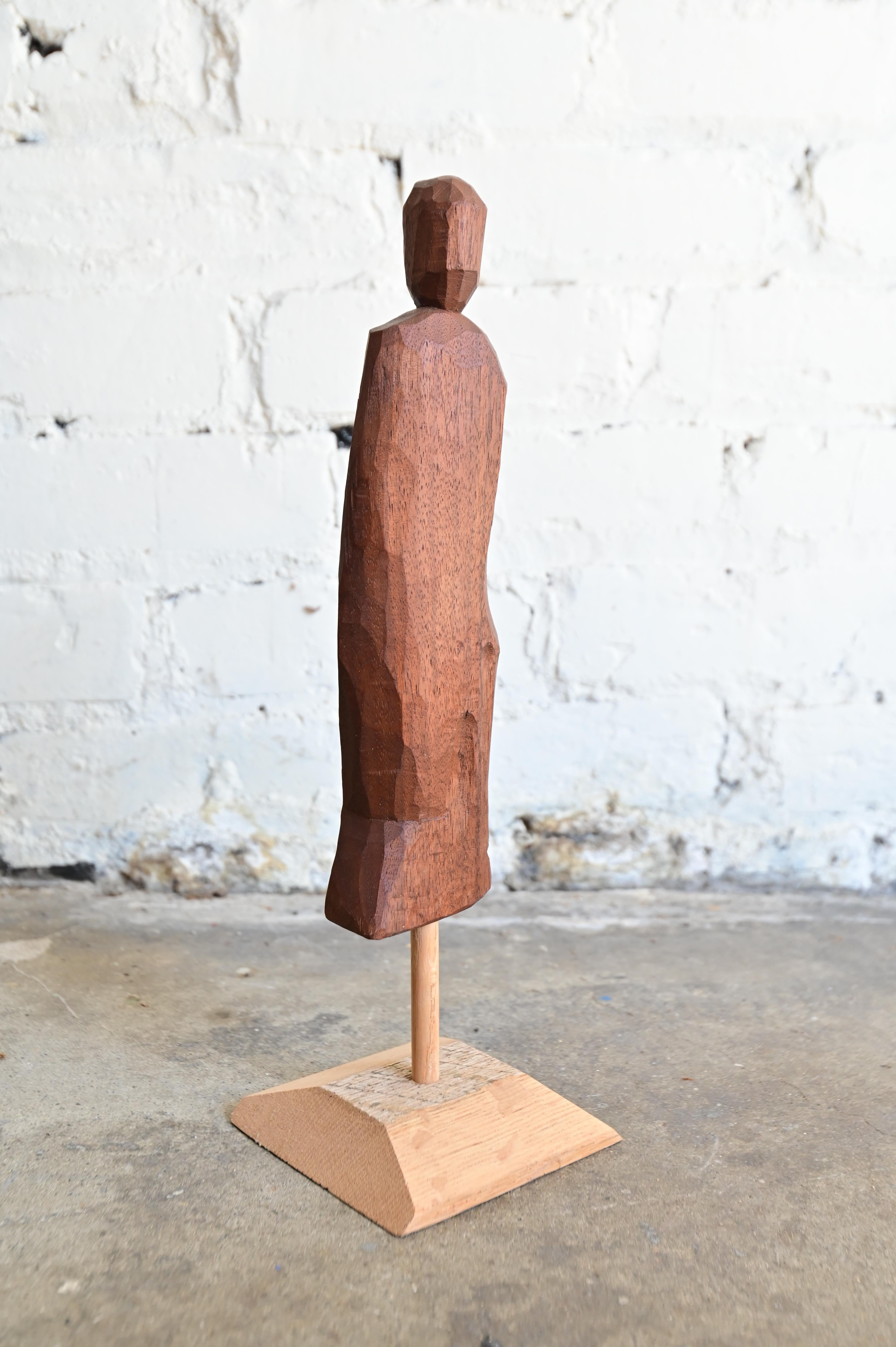 Woodwork Abstract Wooden Figure For Sale