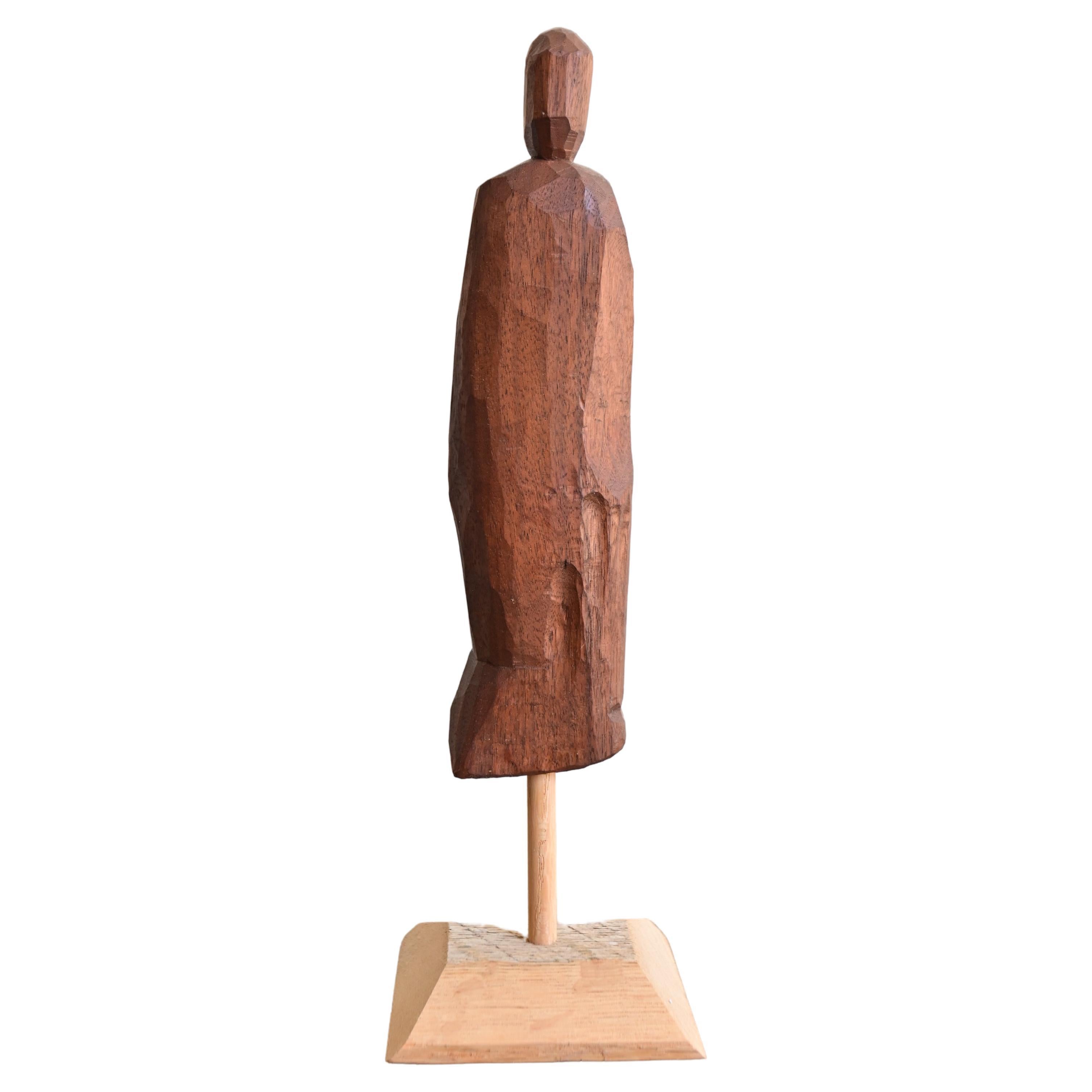 Abstract Wooden Figure For Sale