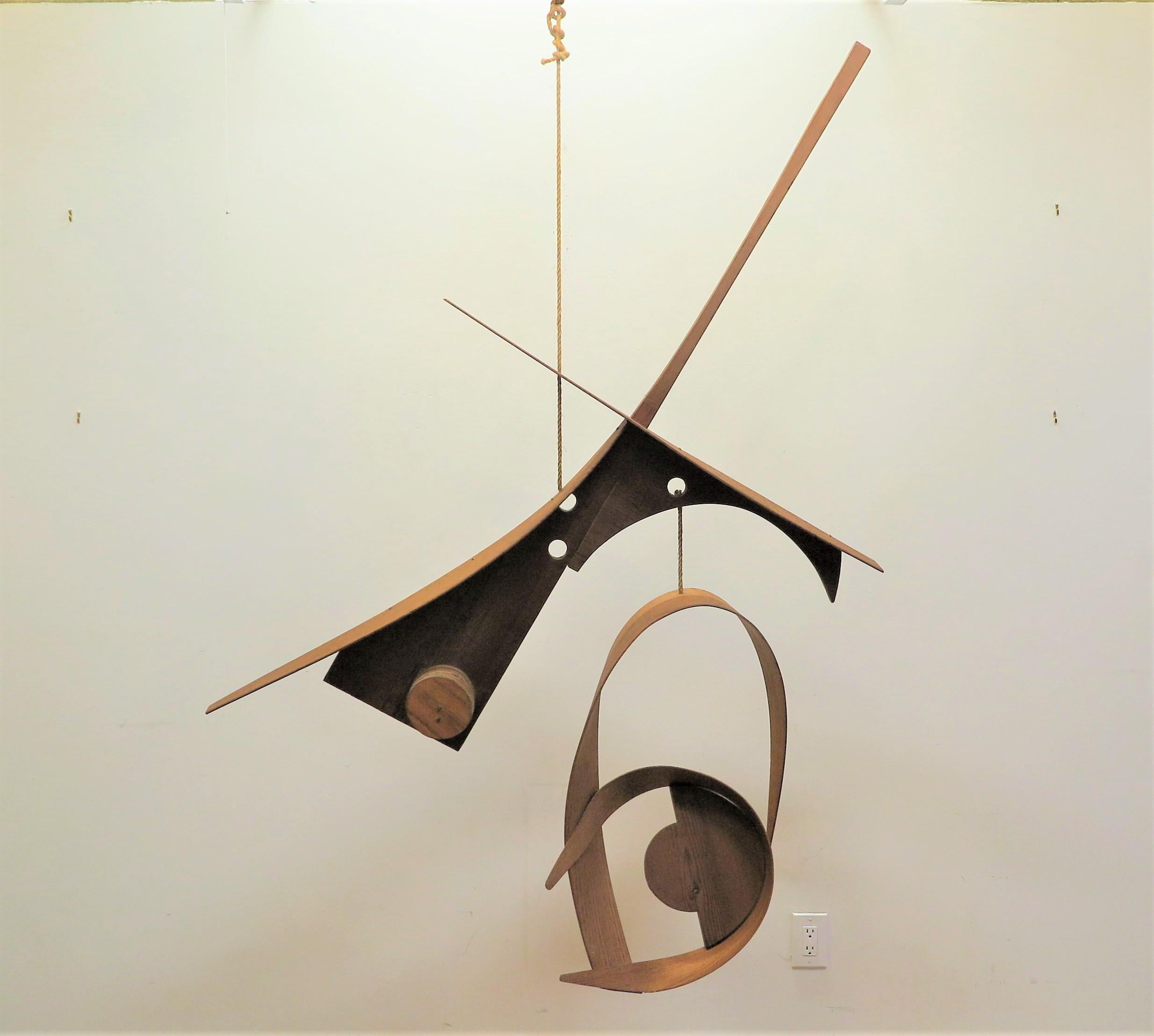 Abstract Wooden Mobil Sculpture by Michael Ince For Sale at 1stDibs