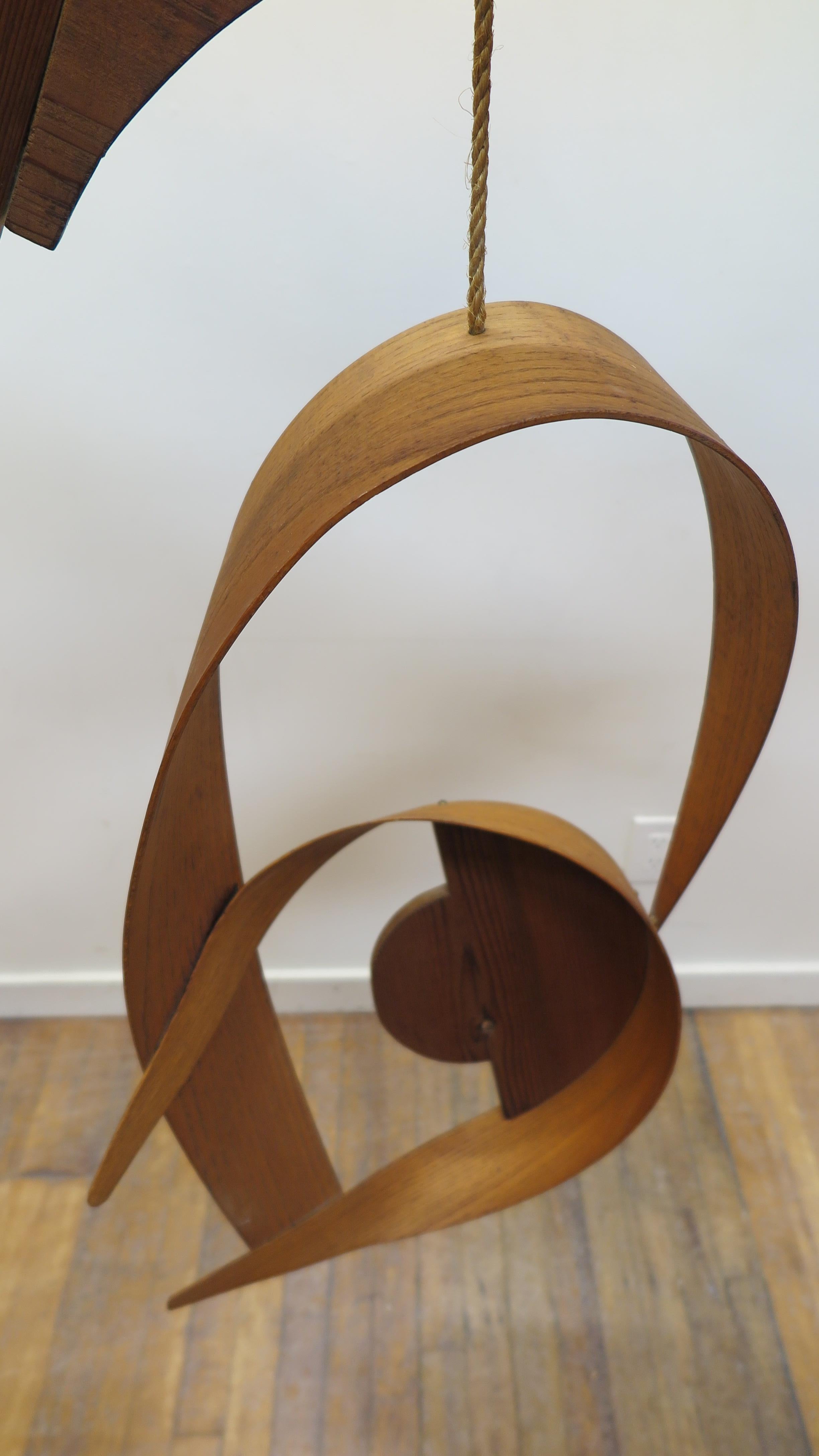 Abstract Wooden Mobil Sculpture by Michael Ince For Sale at 1stDibs