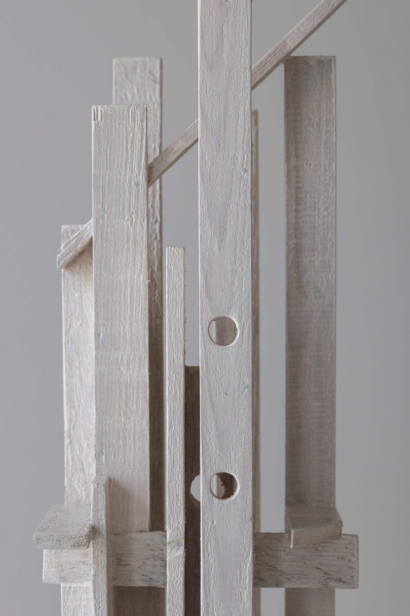 Late 20th Century Abstract wooden sculpture by R. Ditmarch, The Netherlands 1970s. For Sale