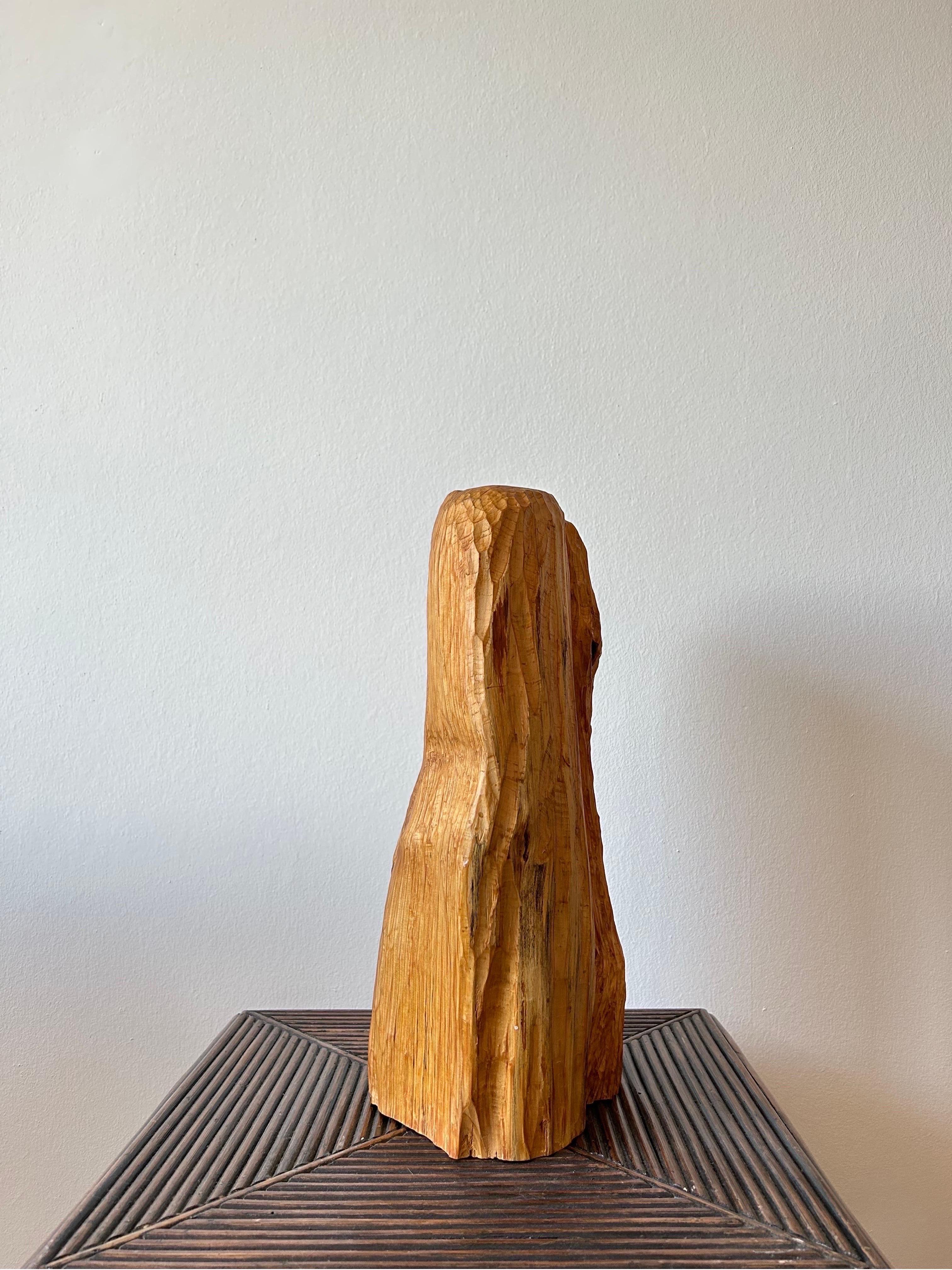 Rare Abstract wooden sculpture by a unknown danish artist made in the 1960s.

The sculpture is made out of one solid piece of wood by a unknown but talented danish artist.

The sculpture is very similar to pieces by Danish artist Erik Thommesen