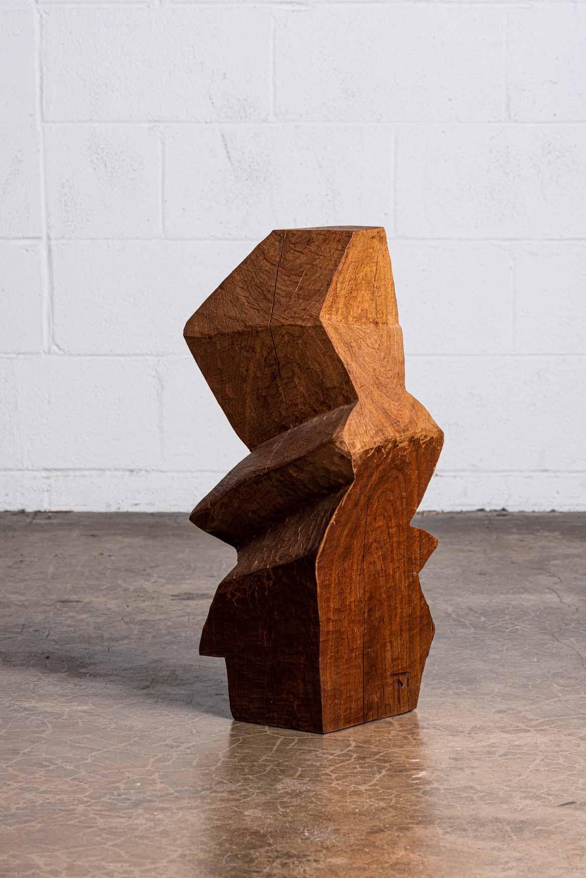 Late 20th Century Abstract Wooden Sculpture
