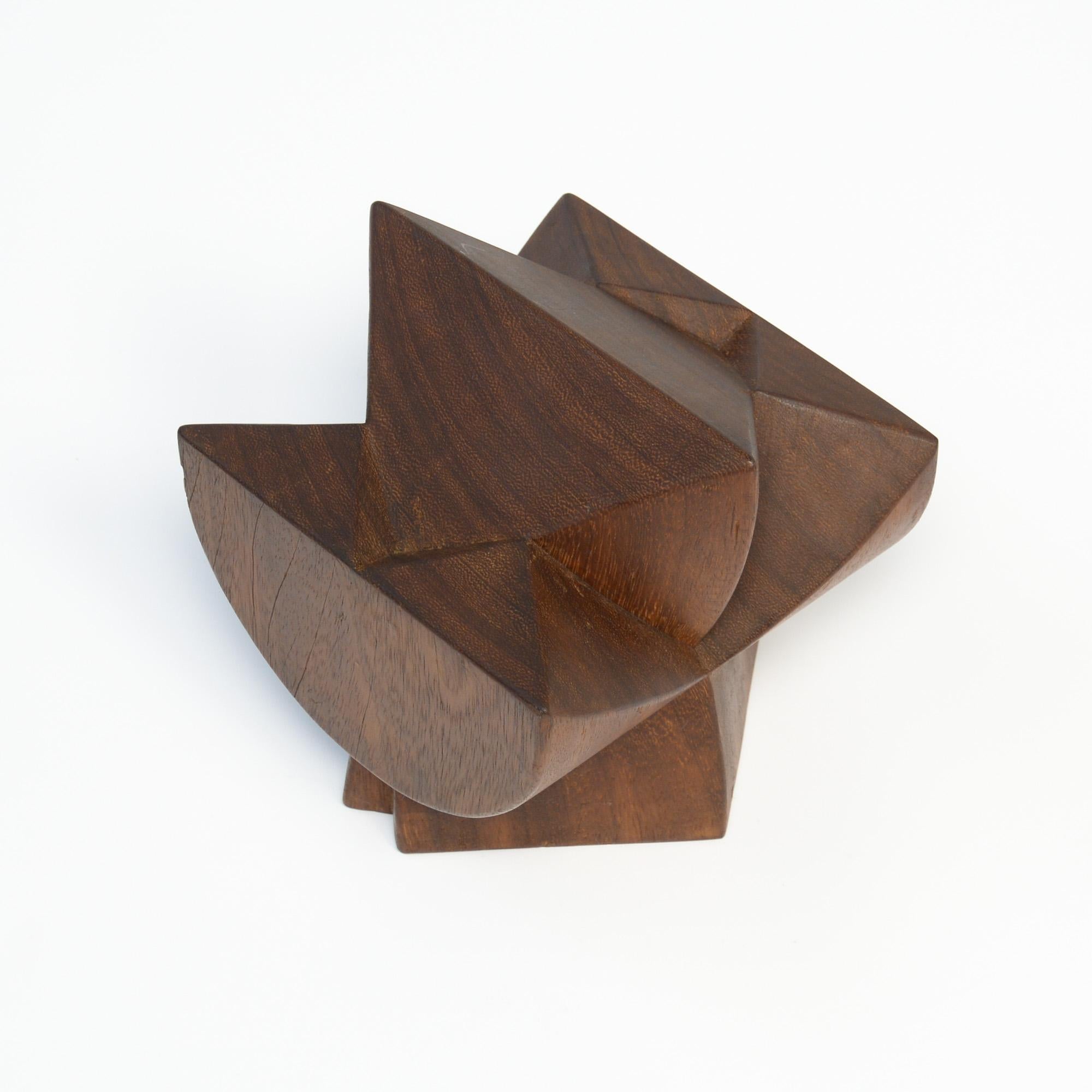 Late 20th Century Abstract Wooden Sculpture
