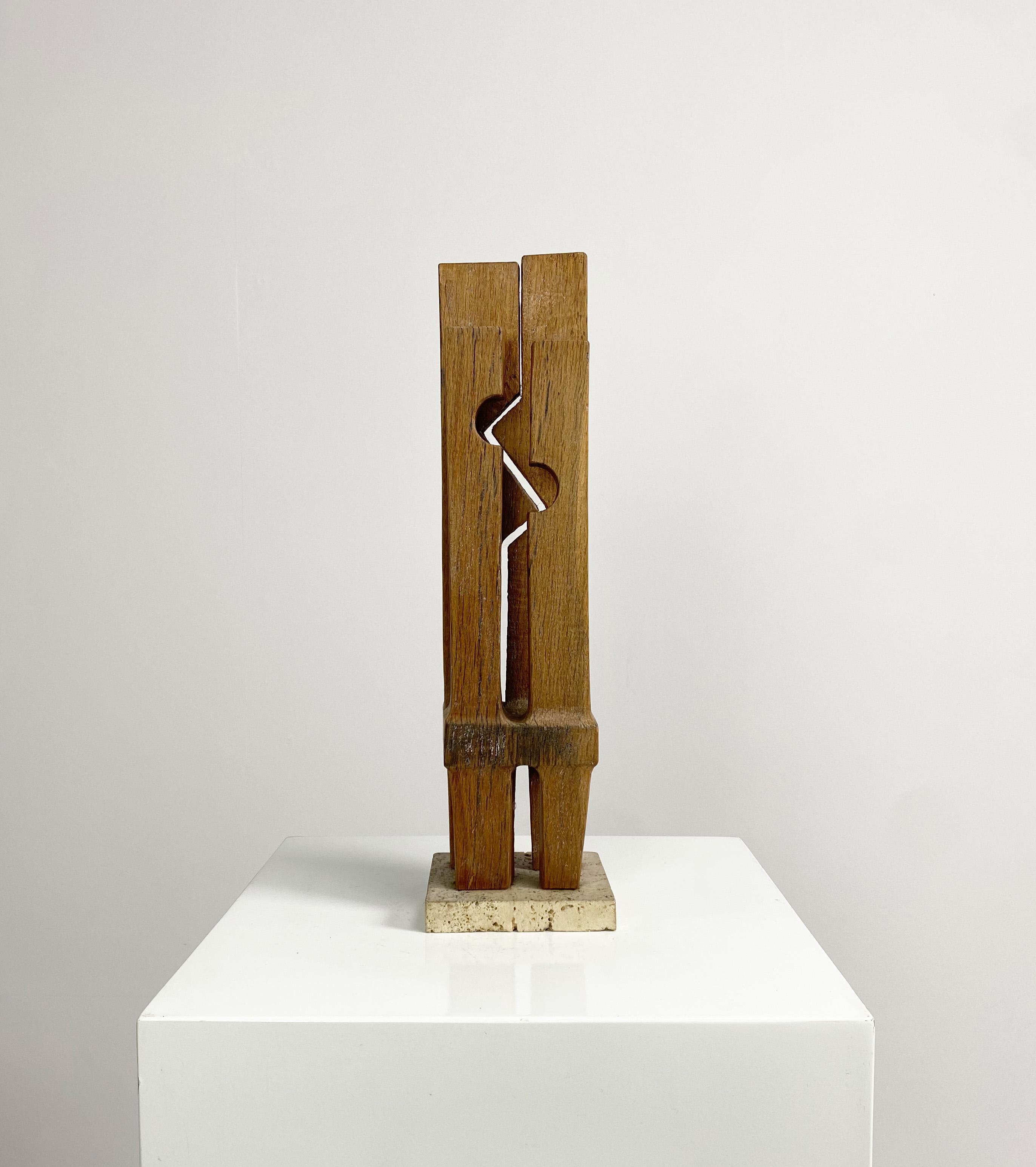 Abstract Wooden Sculpture 'Untitled' by Ronald Pope 1