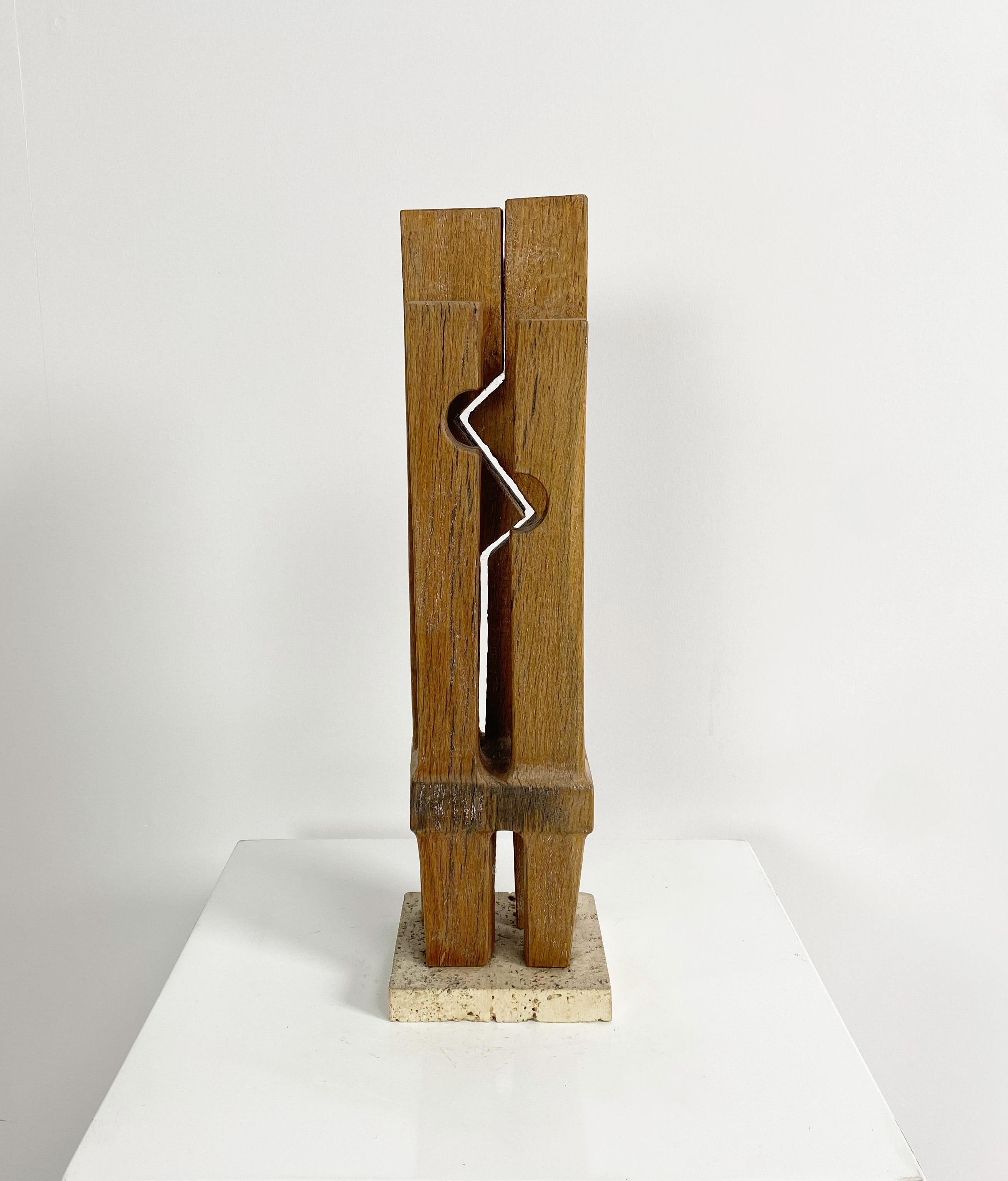 Abstract Wooden Sculpture 'Untitled' by Ronald Pope 2