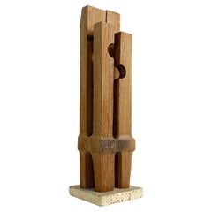 Abstract Wooden Sculpture 'Untitled' by Ronald Pope