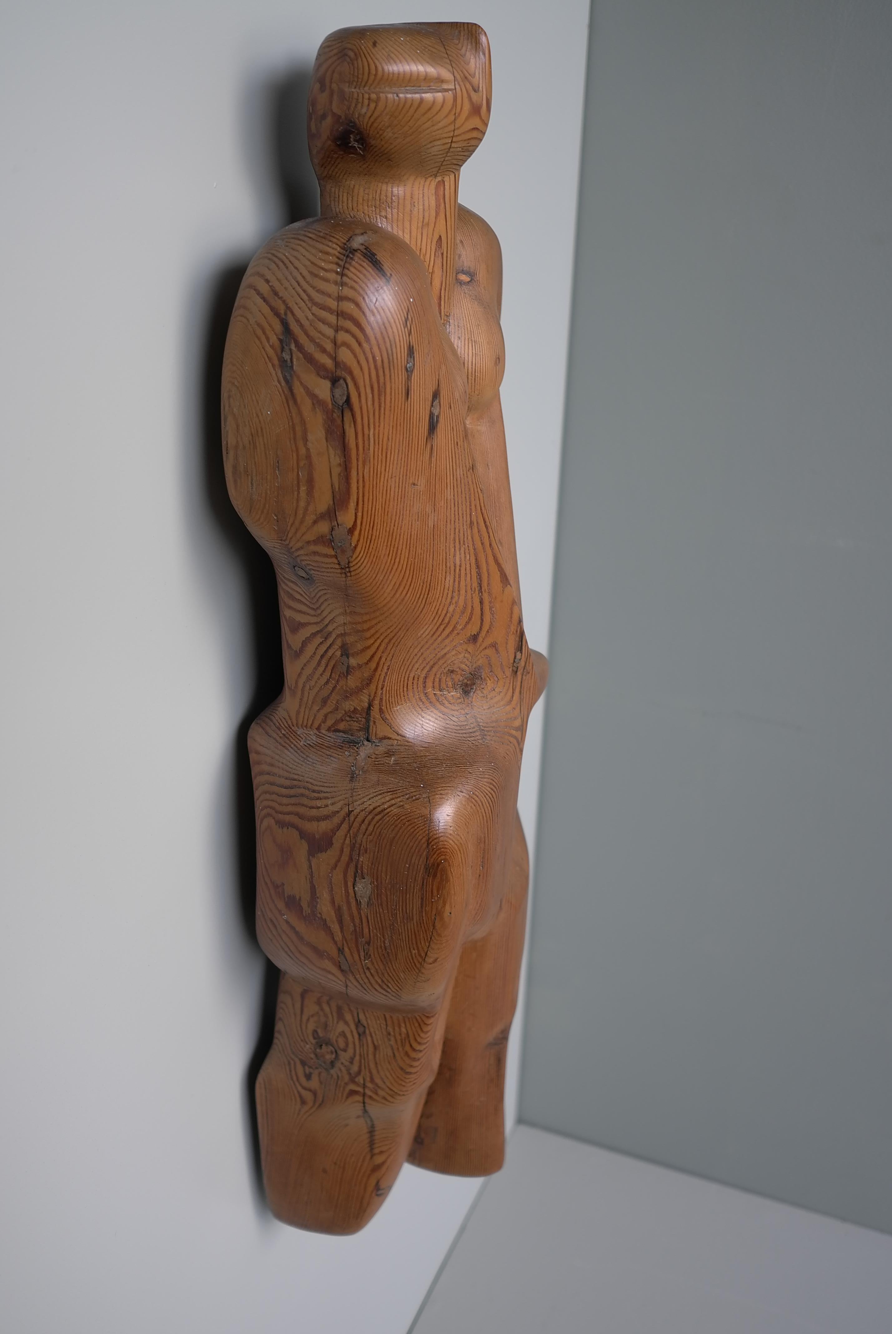 Mid-20th Century Abstract Wooden Wall Art , Women Figure by Cor Dam, Delft The Netherlands 1958 For Sale