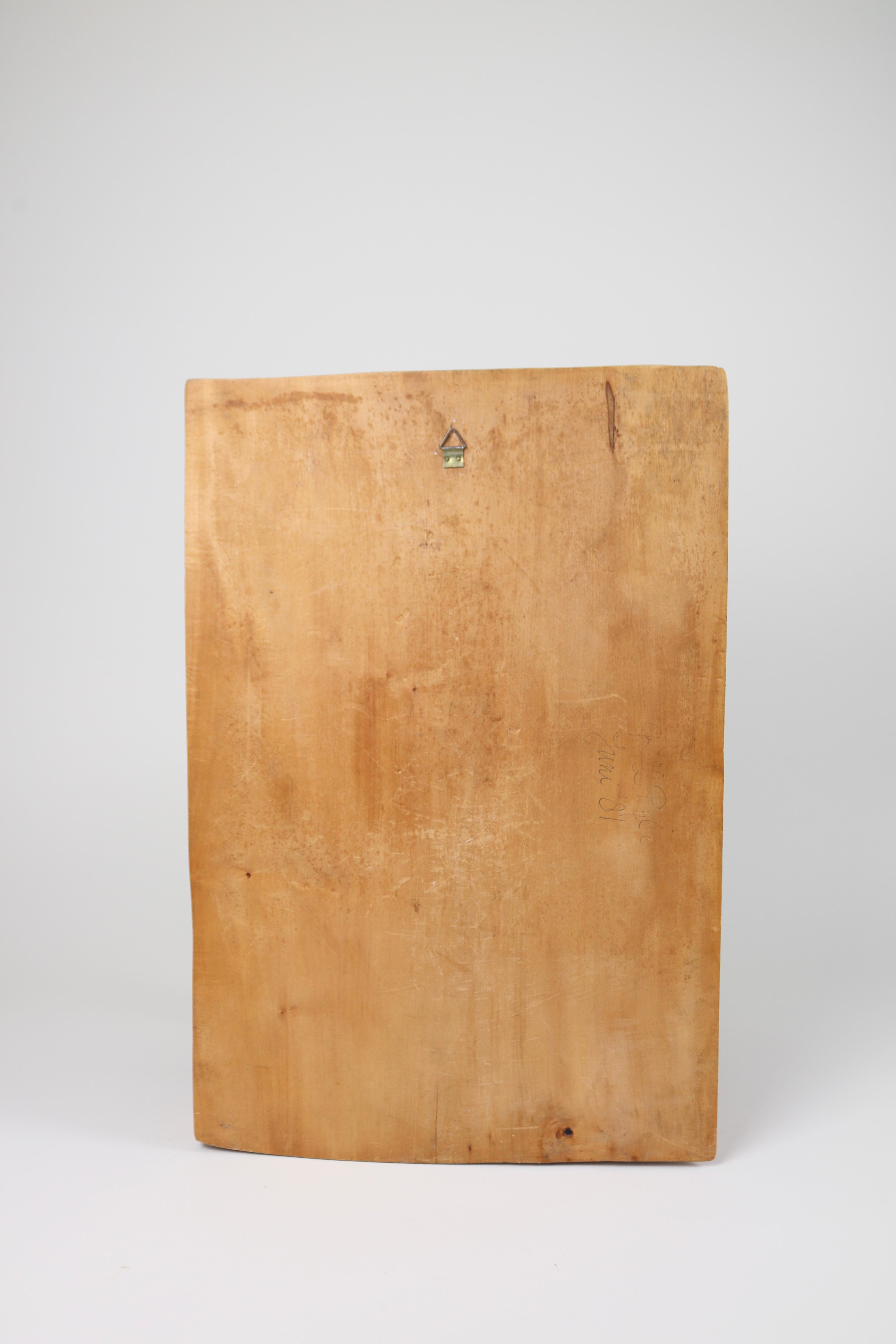 Late 20th Century Abstract Wooden Wall Hanging  For Sale