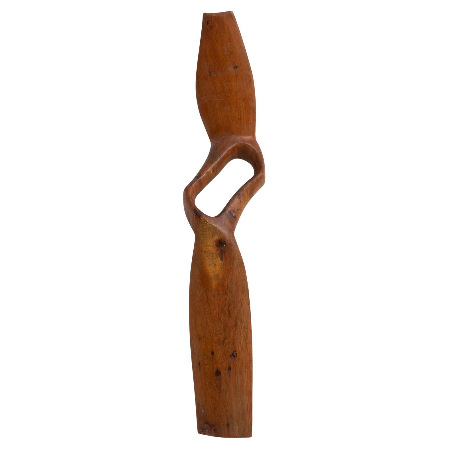 Abstract Wooden Wall Sculpture – Unique Artistic Design For Sale