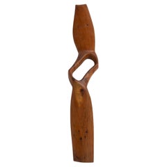 Scultura astratta da parete in legno - Design artistico unico