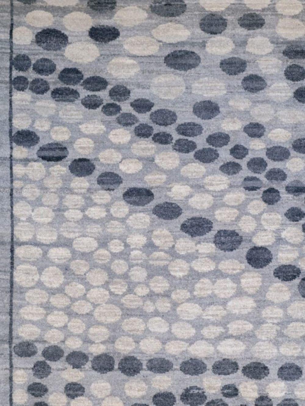 Tappeto persiano in lana astratta, design architettonico moderno in grigio e avorio, 9x12 In condizioni Nuovo in vendita a New York, NY