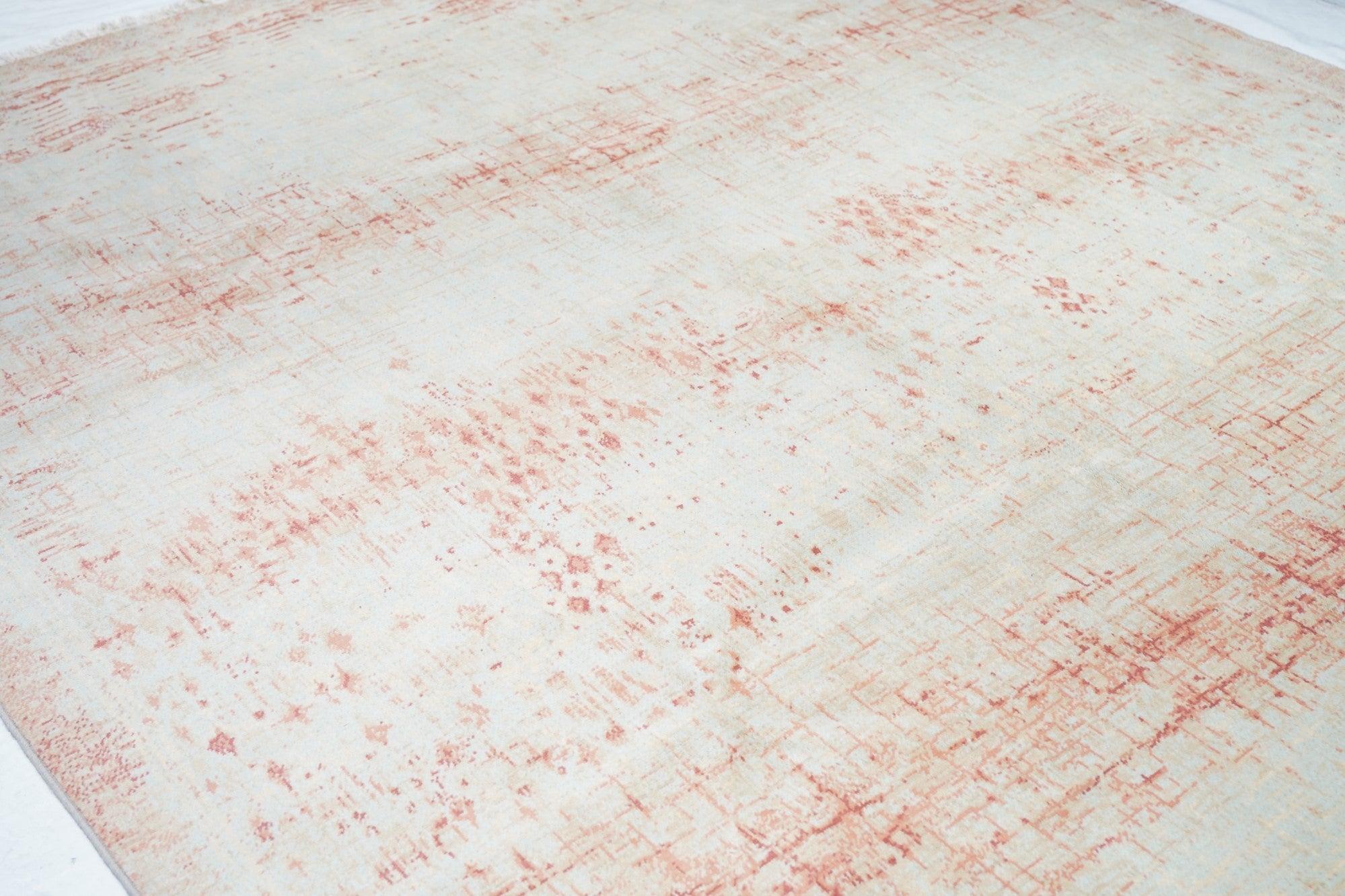 XXIe siècle et contemporain Tapis abstrait en laine 8' x 10' en vente