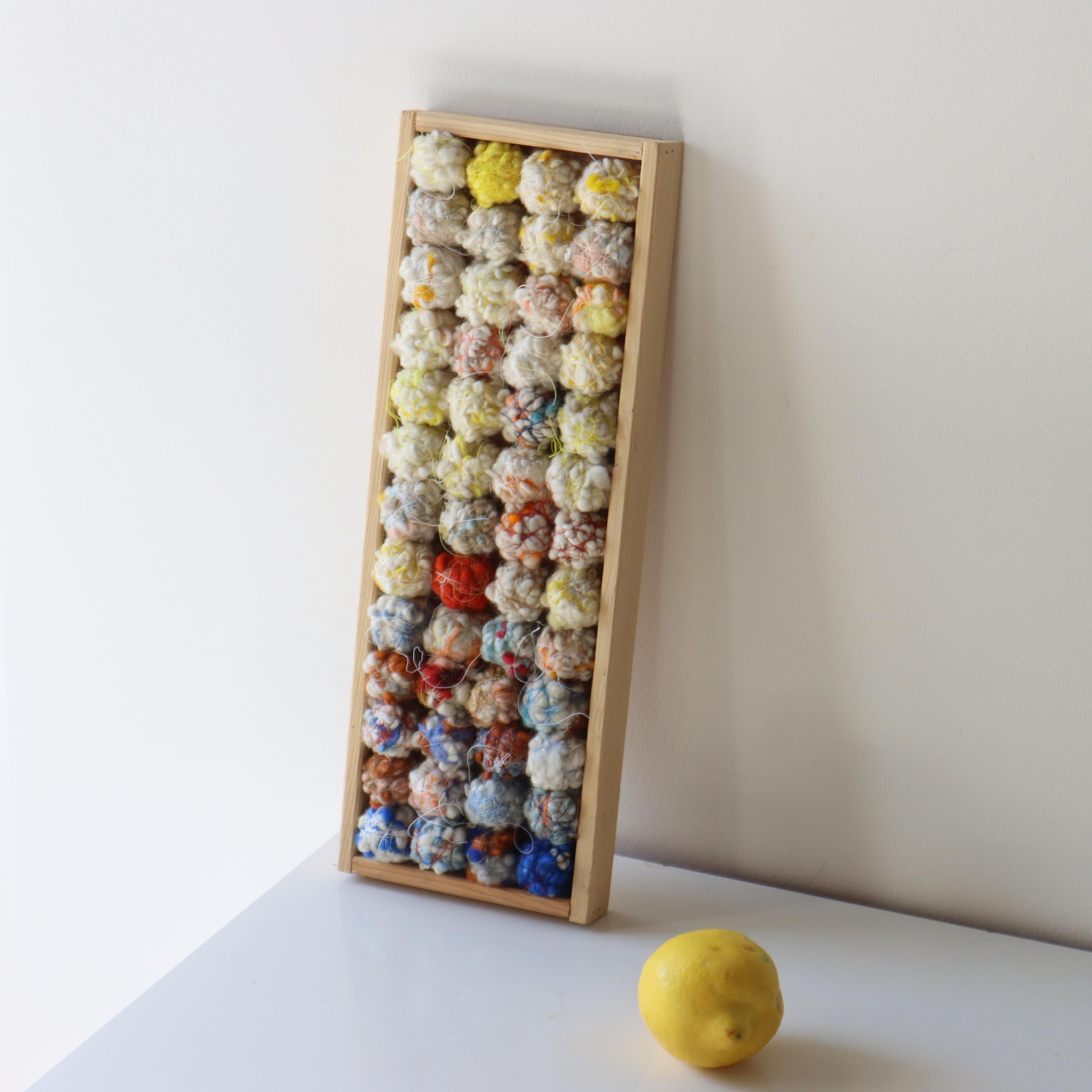 Scandinavian Modern Abstract Woolen Wall hanging For Sale
