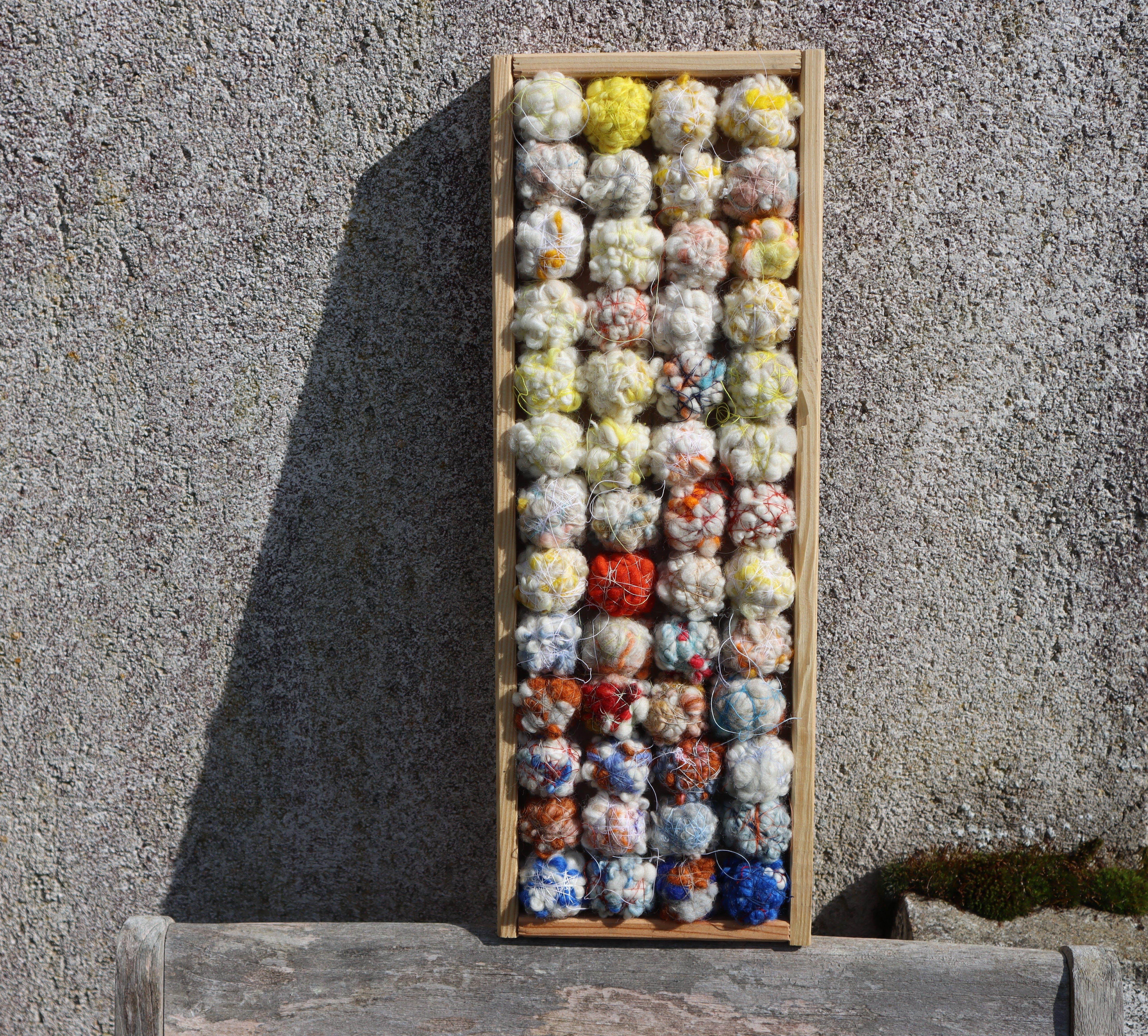 Hand-Crafted Abstract Woolen Wall hanging For Sale