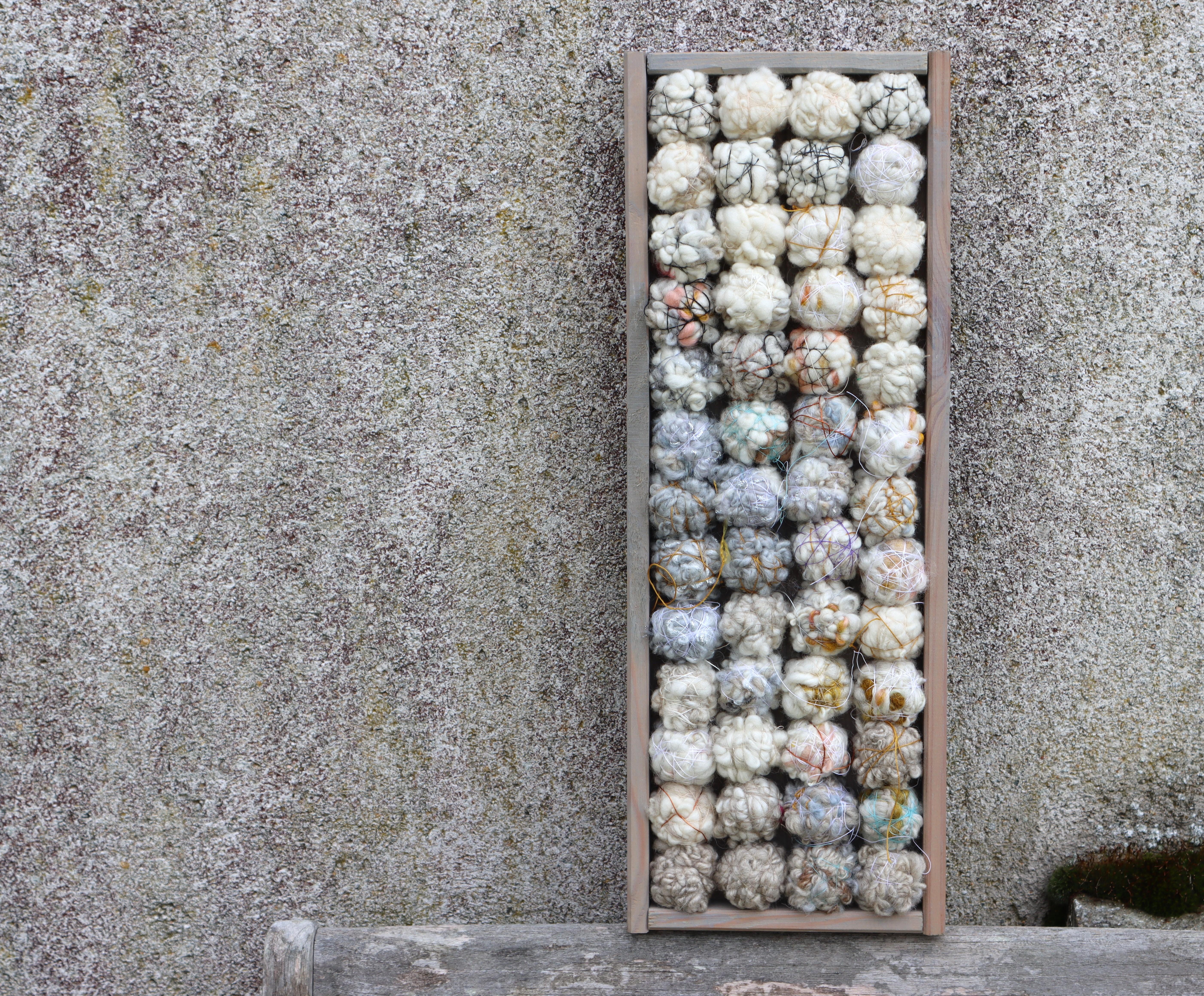 Wood Abstract Woolen Wall hanging For Sale