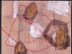 Abstrakte Arbeit auf Papier von M. P. Landis:: aus der Warehouse Drawing Series