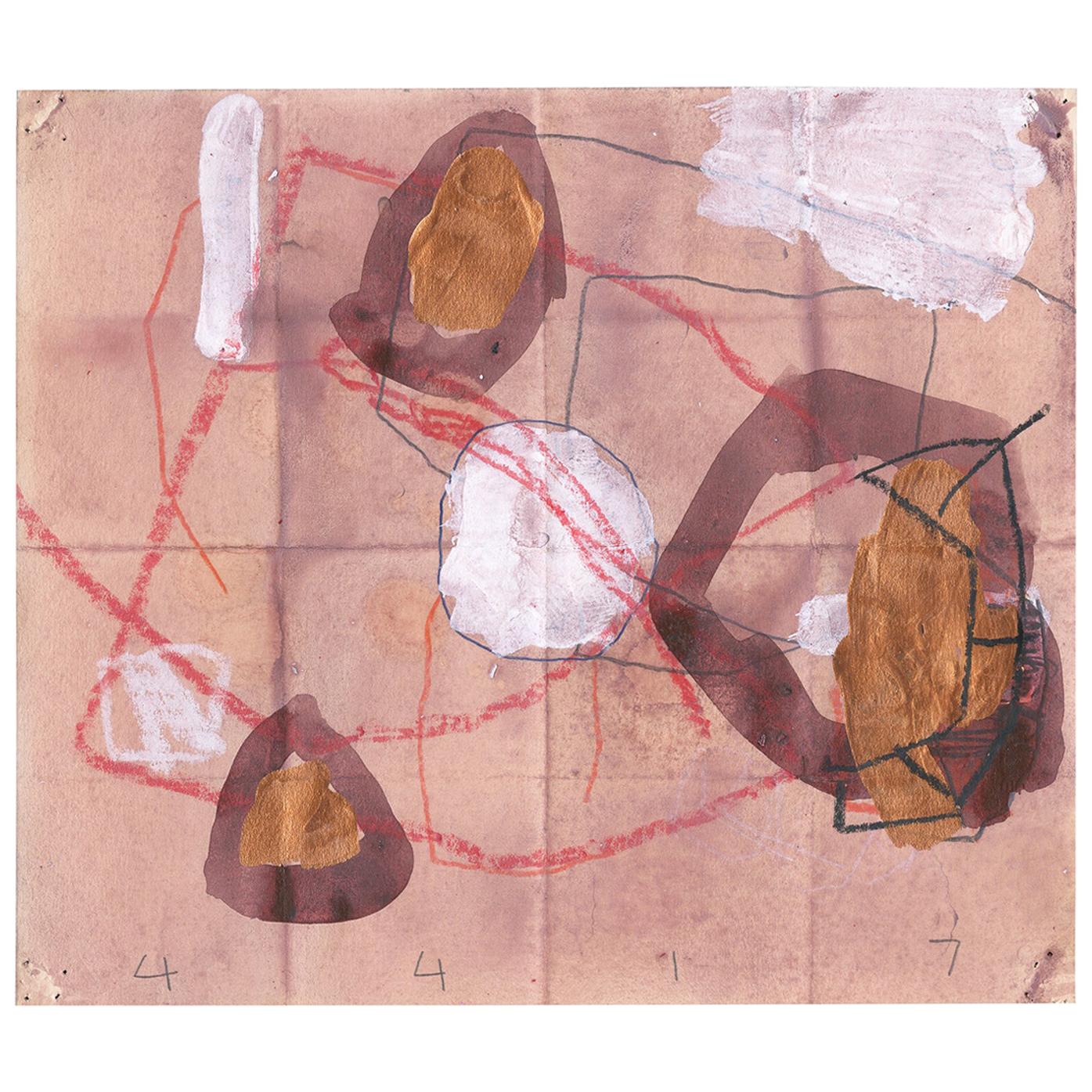 Abstract Work on Paper by M. P. Landis, from Warehouse Drawing Series