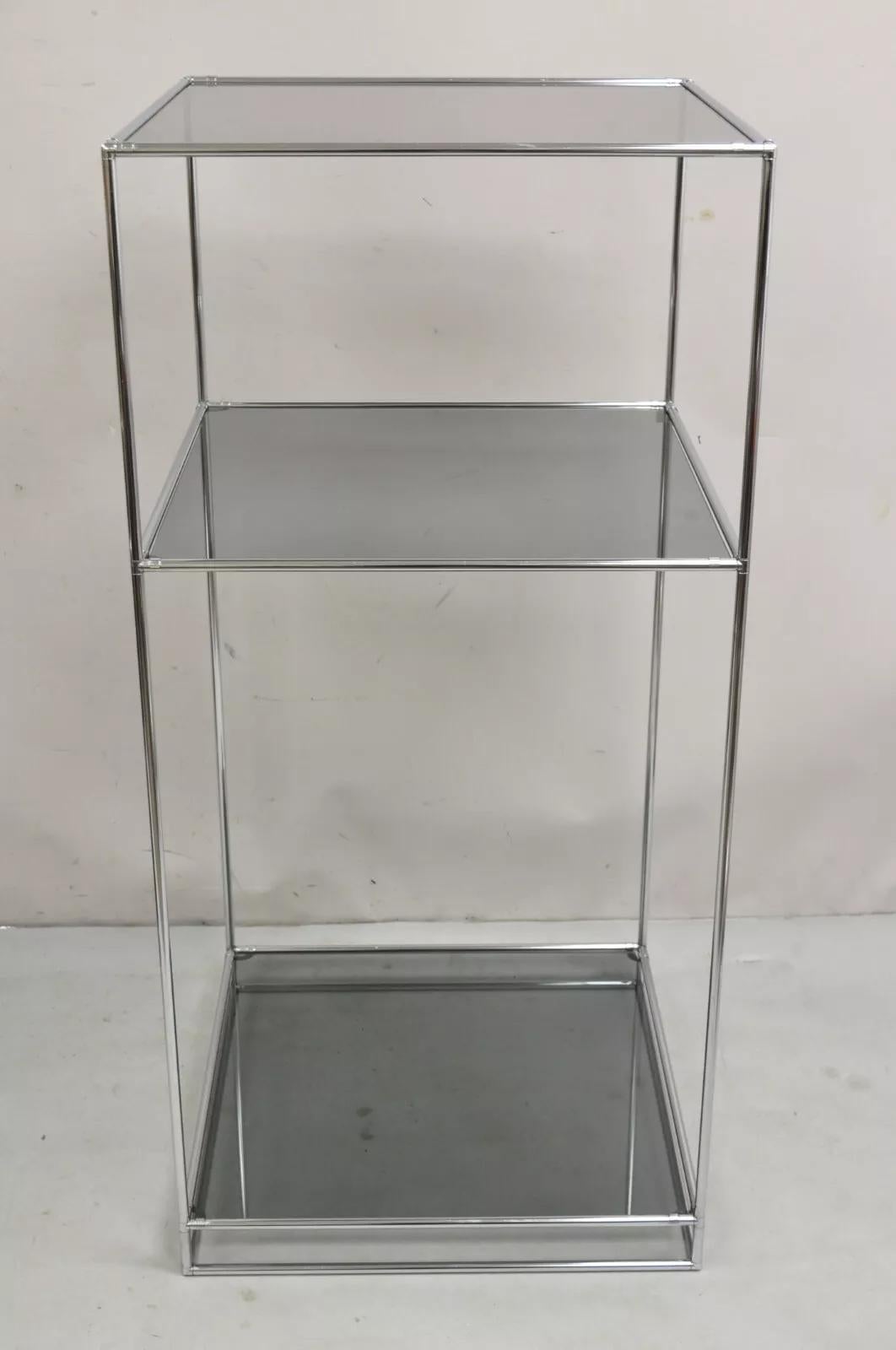 Mid-Century Modern Abstracta Modular Shelf by Poul Cadovius for Royal System Smoked Glass - 2 Pcs For Sale