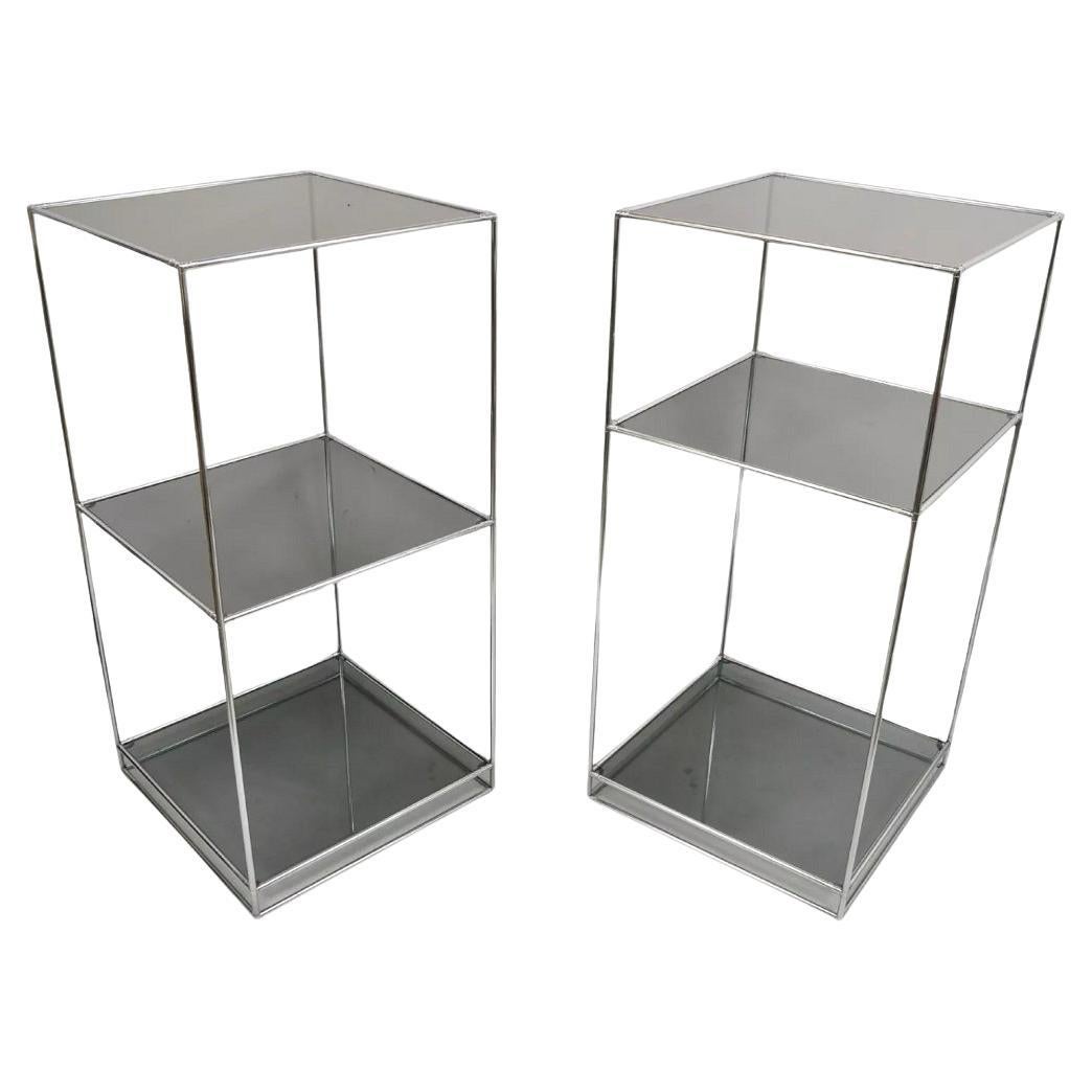 Abstracta Modular Shelf by Poul Cadovius for Royal System Smoked Glass - 2 Pcs For Sale