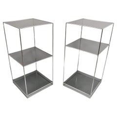 Vintage Abstracta Modular Shelf by Poul Cadovius for Royal System Smoked Glass - 2 Pcs