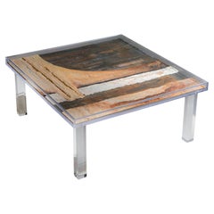"Abstraction #1" Coffee Table in Plexiglass
