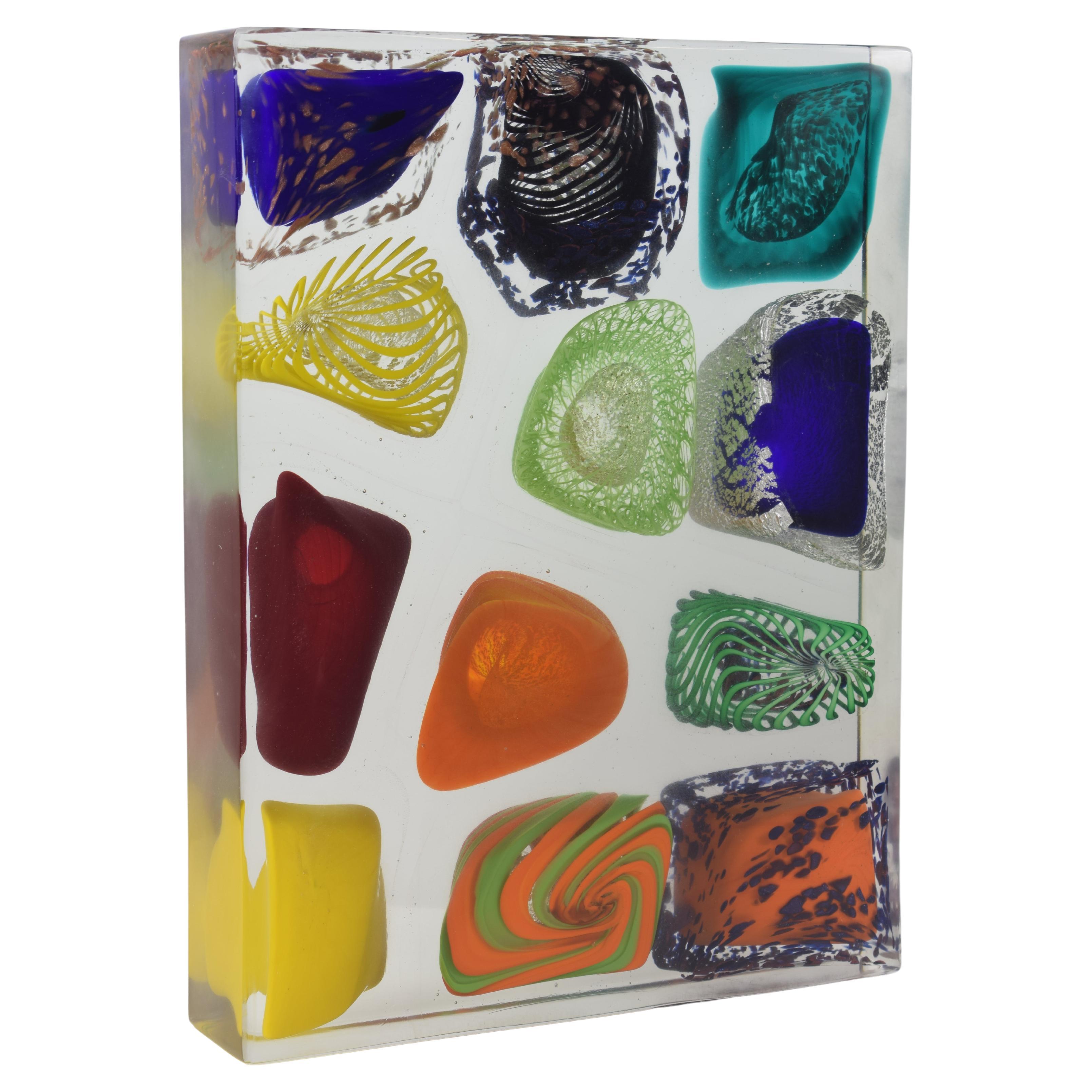 Abstracts Sculptures Monolith Murano Glass For Sale