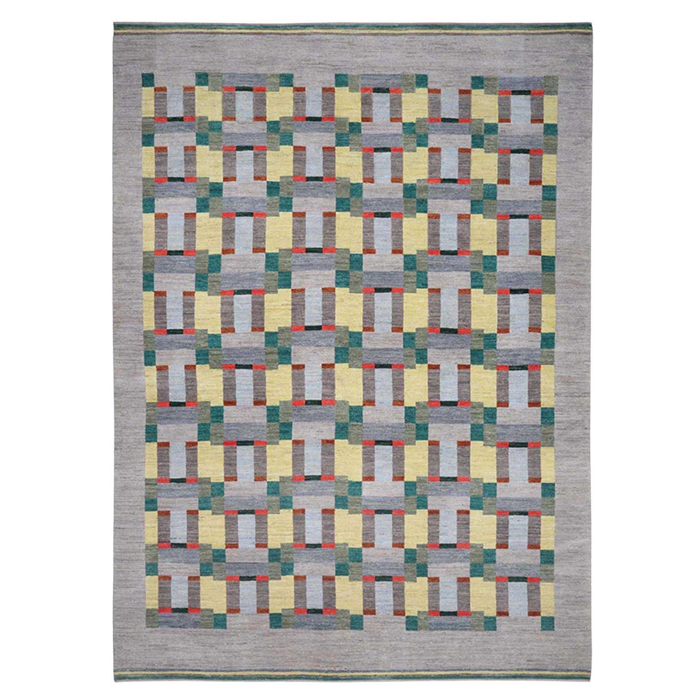 Pyramid Deco Rug by Studio Shamshiri For Sale at 1stDibs