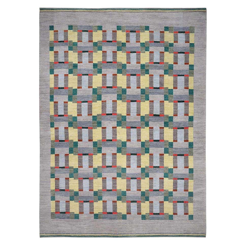 Pyramid Deco Rug by Studio Shamshiri For Sale at 1stDibs