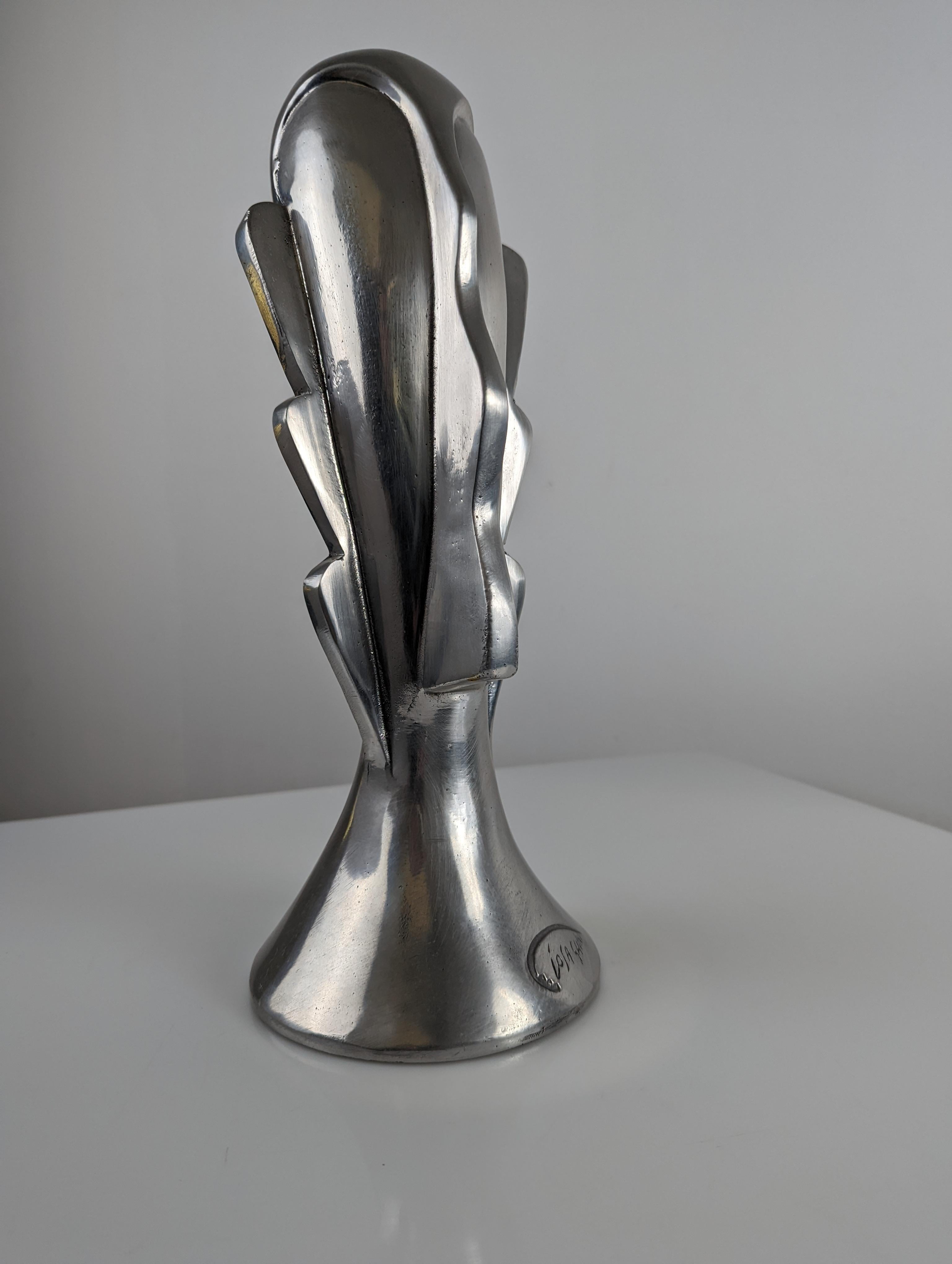 Aluminum Abstrakter Kopf Sculpture by Massimo Iosa Ghini, 1980s For Sale