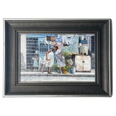 "Abuelas" Framed Original Acrylic Painting by Dwight Baird