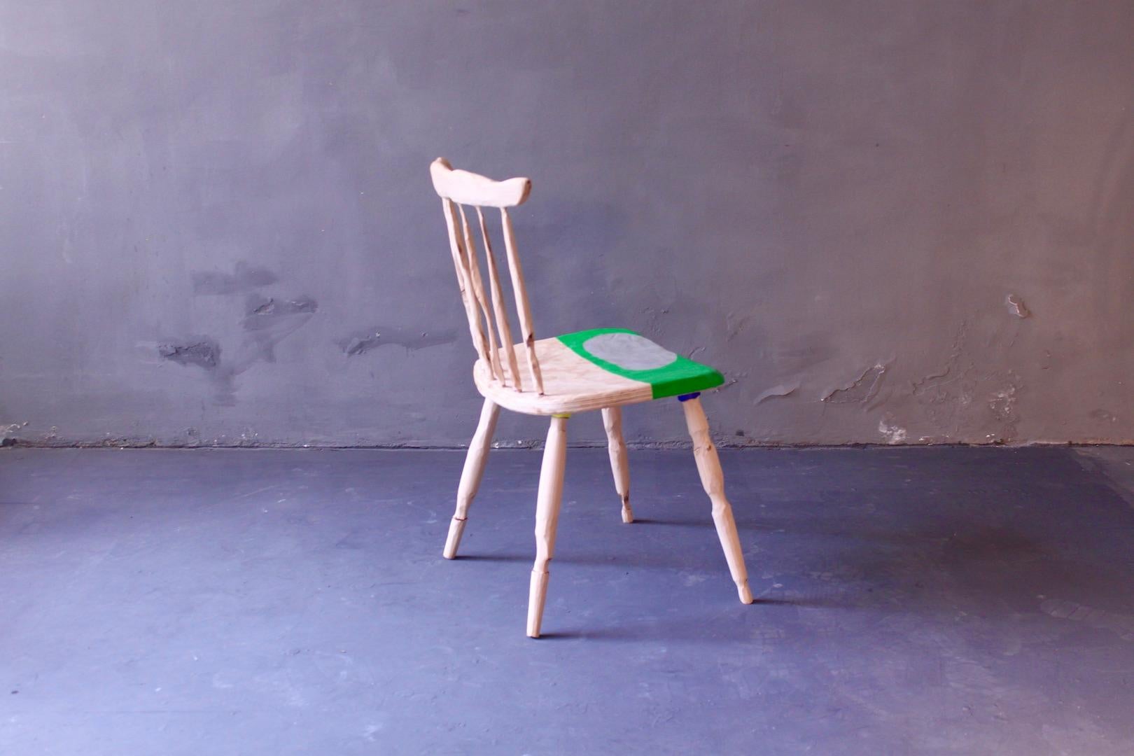 Carved Abundance Chair by German Artist Markus Friedrich Staab For Sale