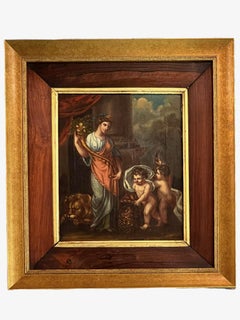 “Abundantia”, Oil on Panel, Attributed to Angelica 'Maria Anna' Kauffman