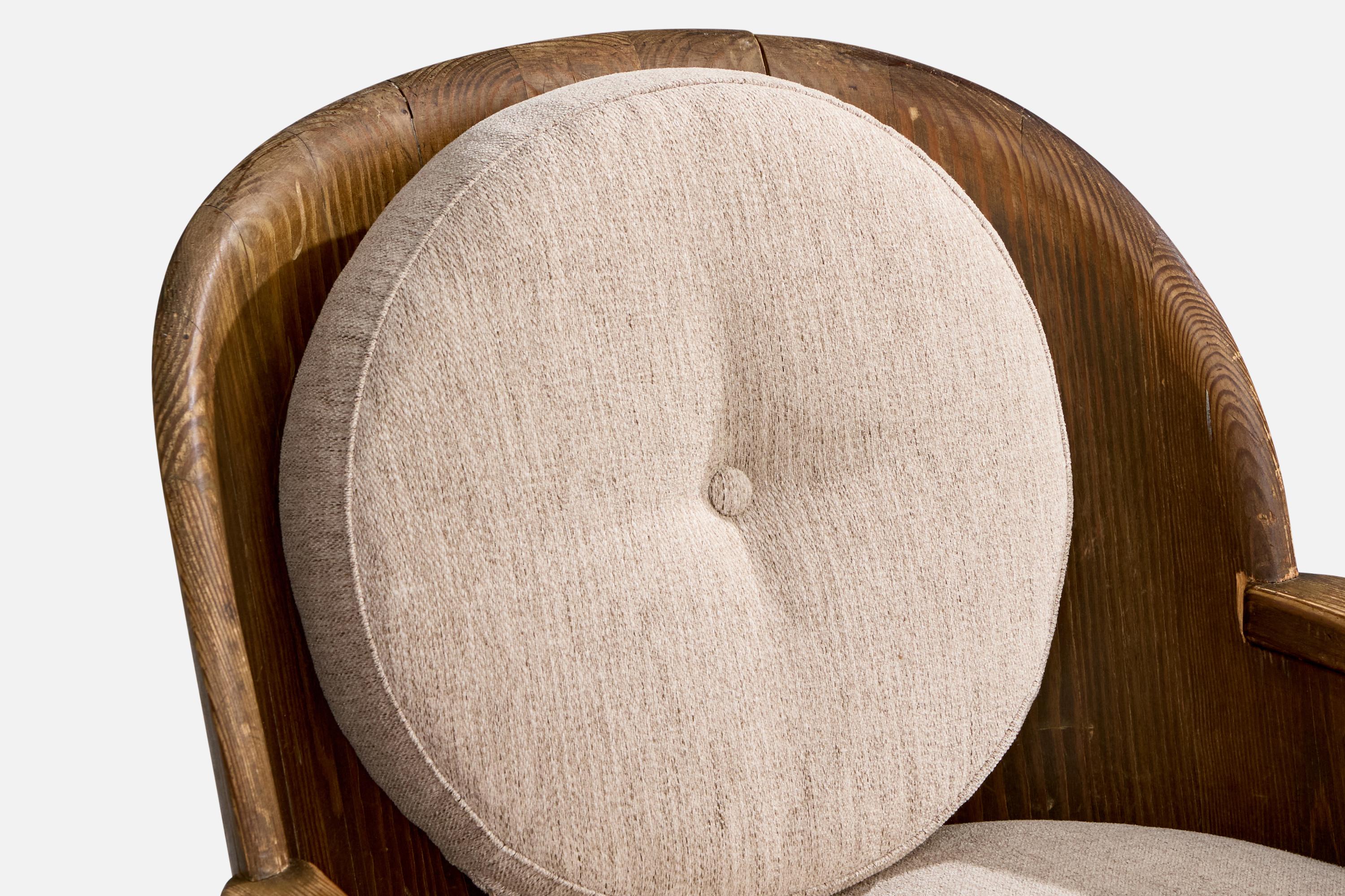 Åby Möbelfabrik, Chaises longues, pin, fer, tissu, Suède, années 1930 en vente 2