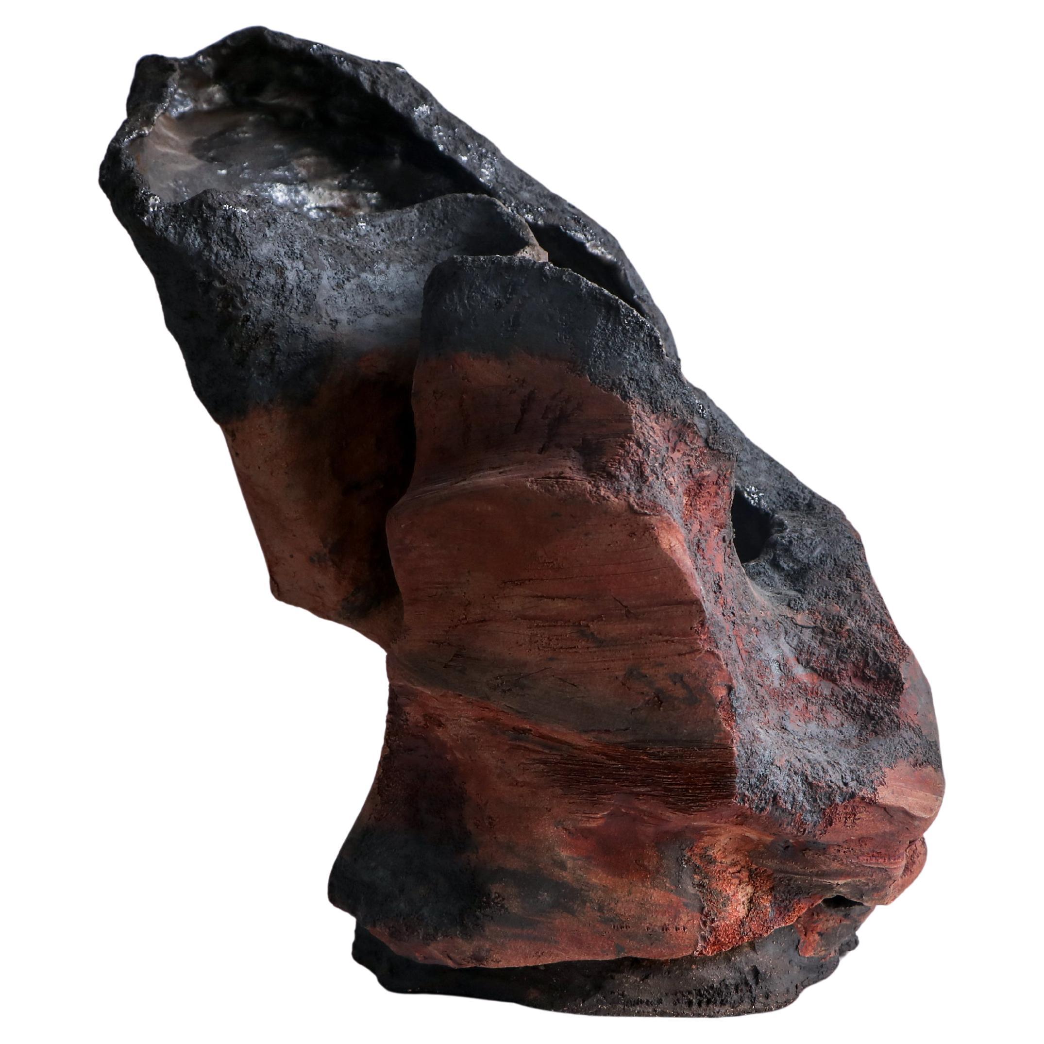 Abyss No. 13 Sculptural Ceramic Vessel by Ceren Gurkan, Handcrafted