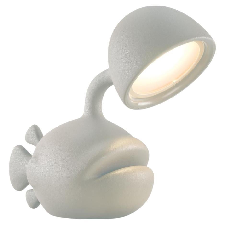 Abyss Table Lamp W in Ivory Recyclable Polyethylene by Dai Sugasawa
