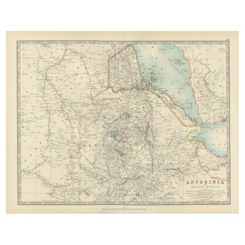 Abyssinia and Upper Nubia, 1903 - Detailed Map of the Horn of Africa Region