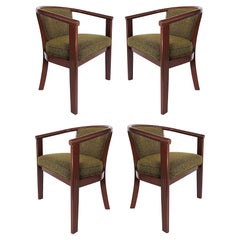 A.C. Furniture Arlington Hotel Upholstered Armchairs, Set of 4